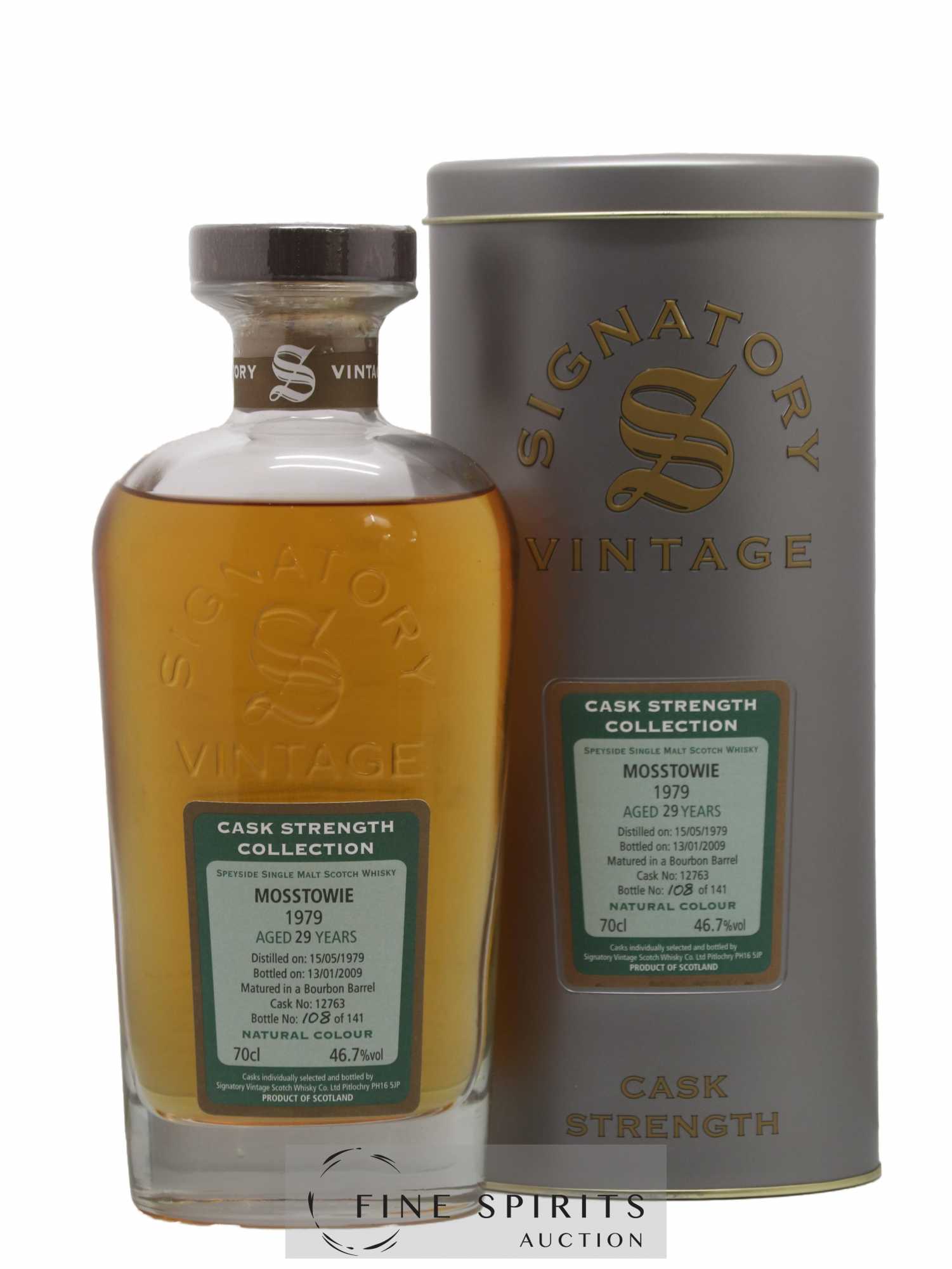 Mosstowie 29 years 1979 Signatory Vintage Cask n°12763 - One of 141 - bottled 2009 Cask Strength Collection