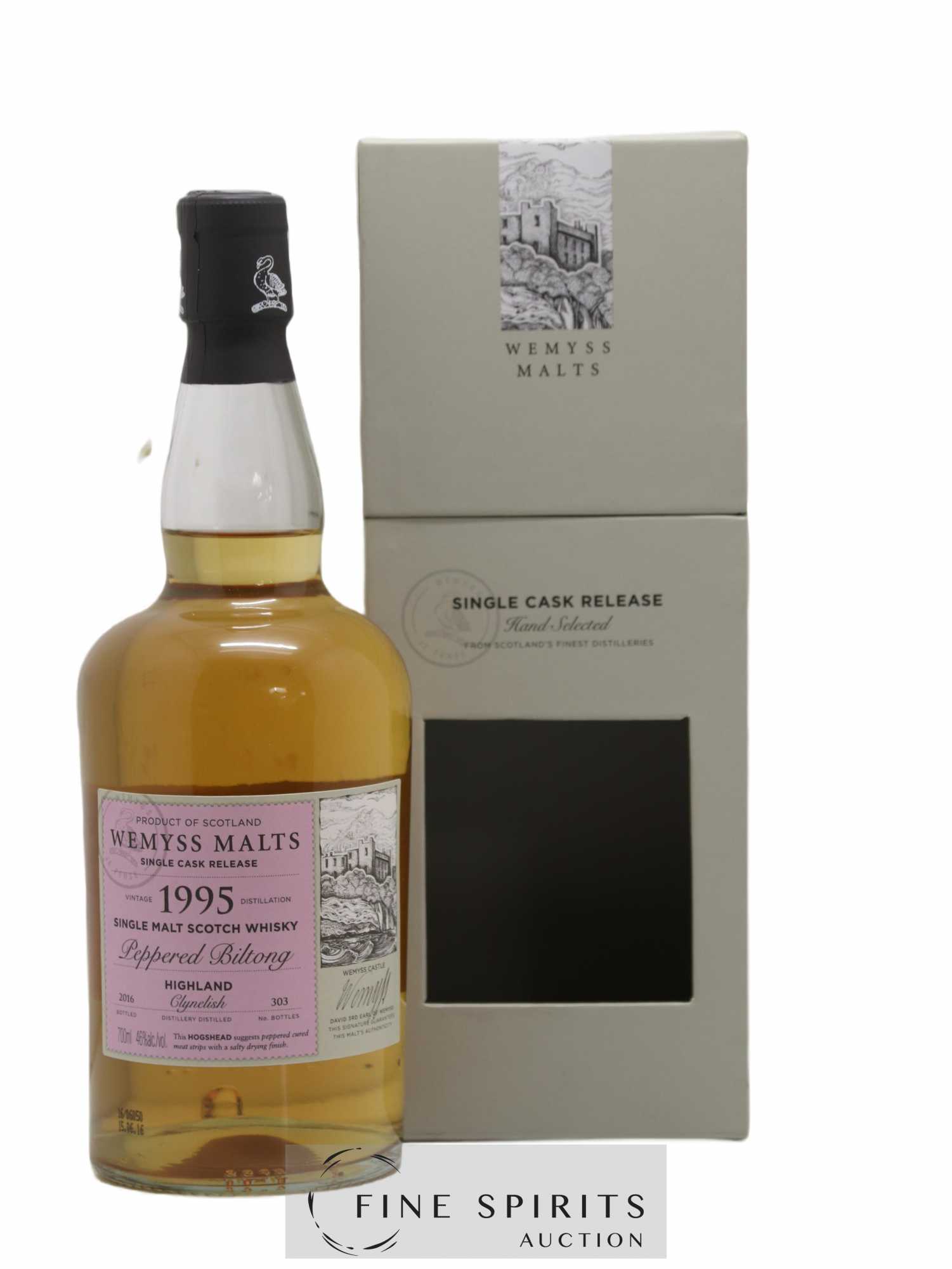 Clynelish 1995 Wemyss Malts Peppered Biltong One of 303 - bottled 2016 Single Cask Release