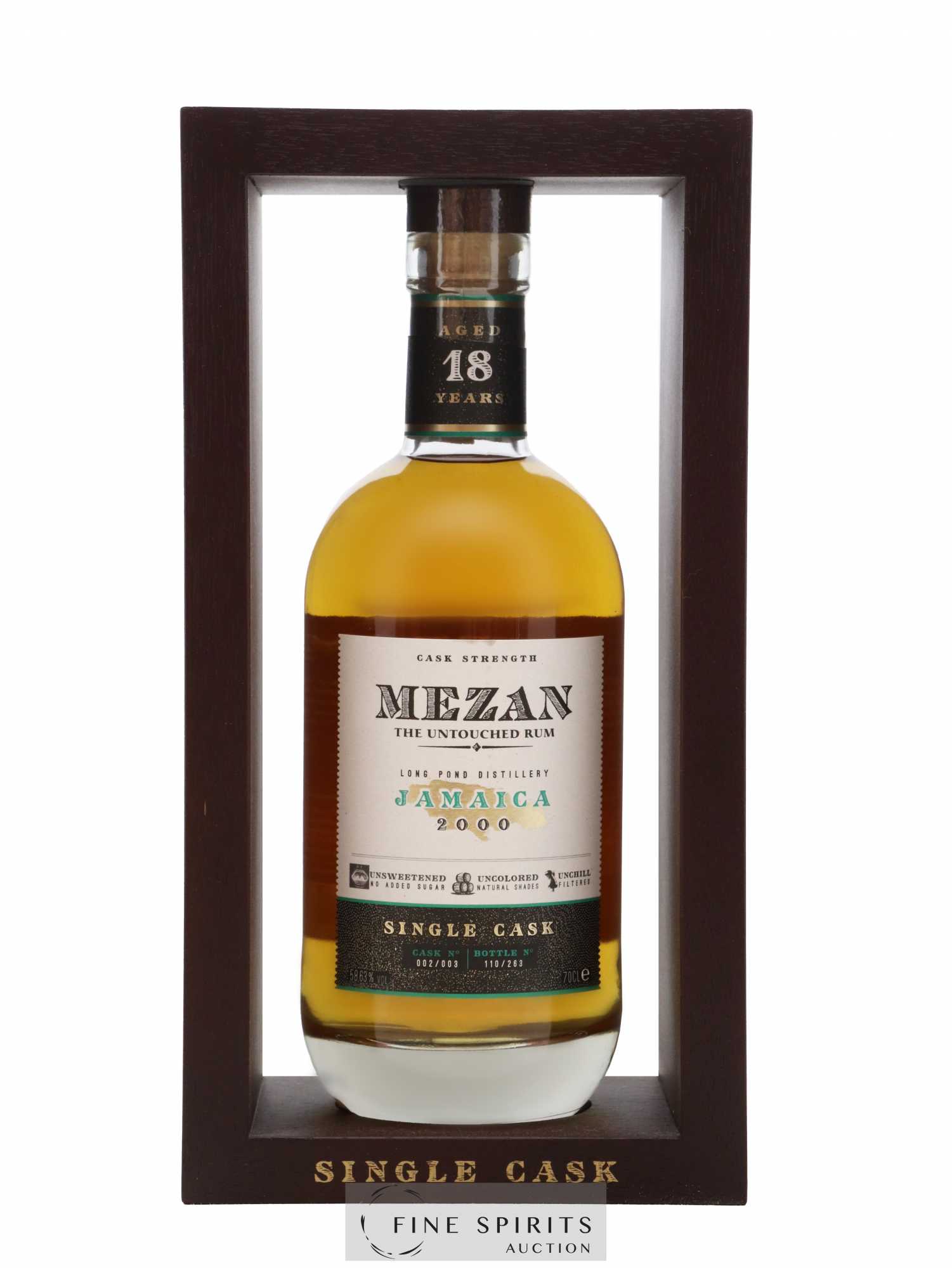 Mezan 18 years 2000 Of. Cask n°002-003 - One of 263 - bottled 2018