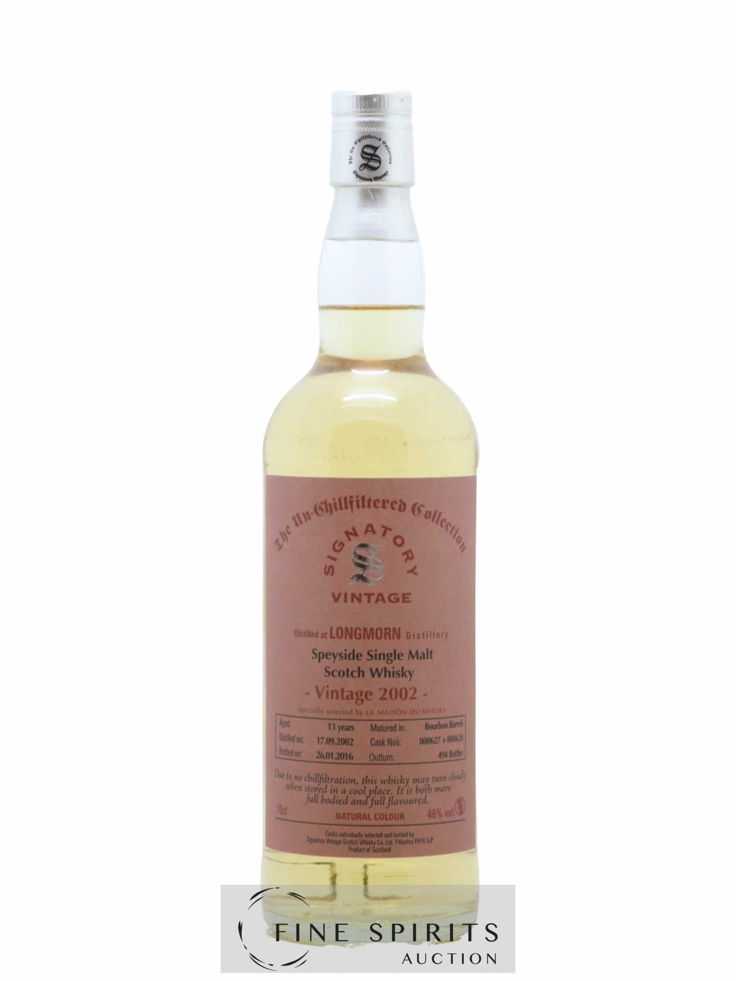 Longmorn 13 years 2002 Signatory Vintage Casks n°800627-800628 - One of 494 - bottled 2016 LMDW The Un-Chillfiltered Collection