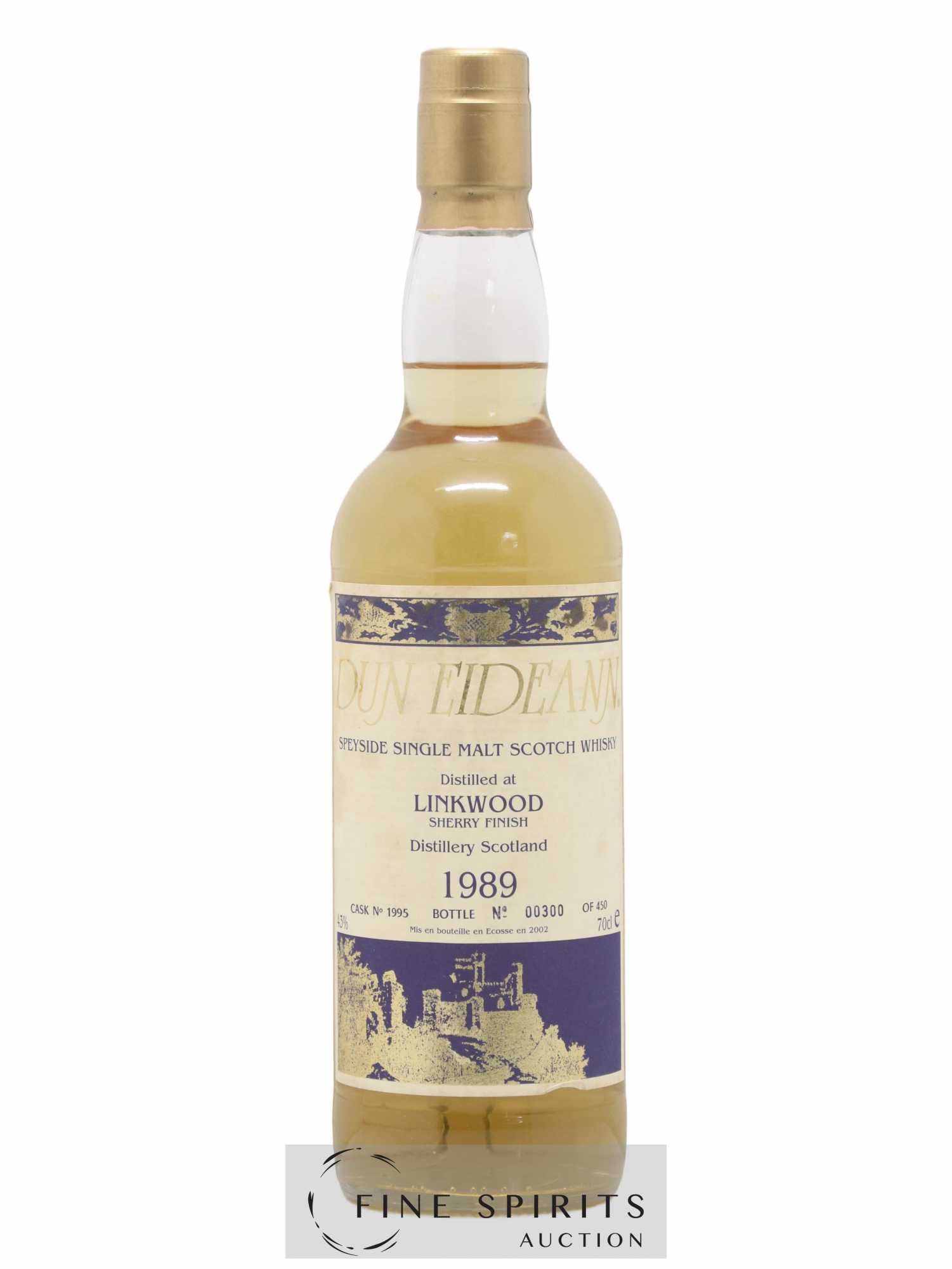 Linkwood 1989 Dun Eideann Sherry Finish Cask n°1995 - One of 450 - bottled 2002