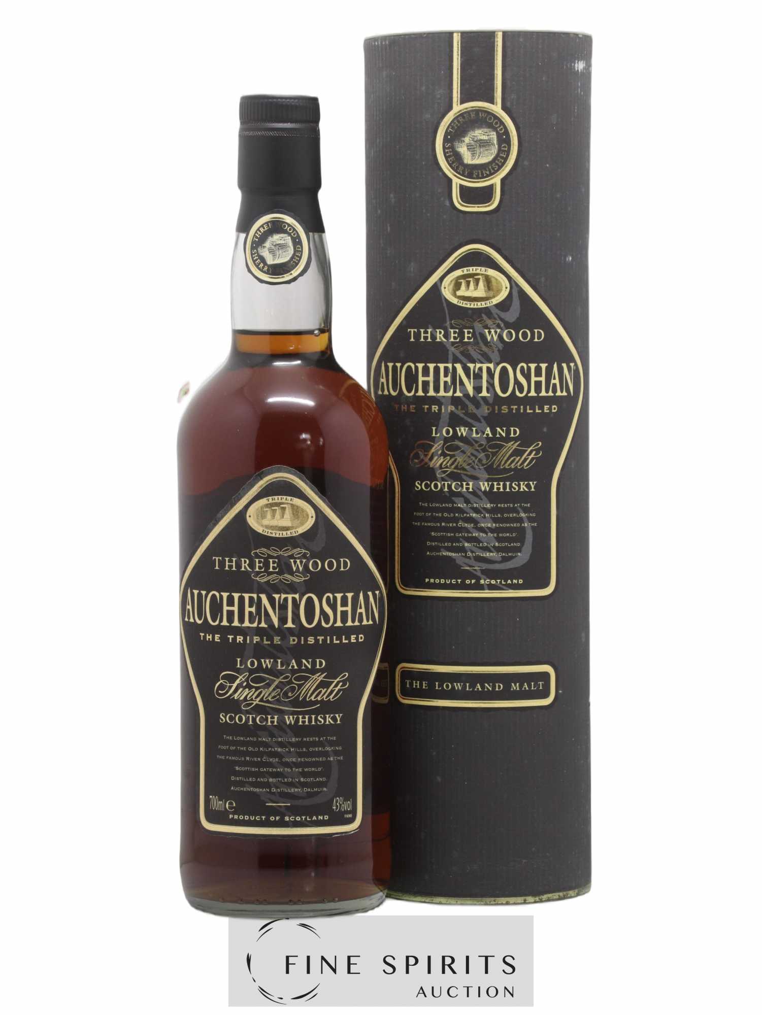 Auchentoshan Of. Three Wood New Label