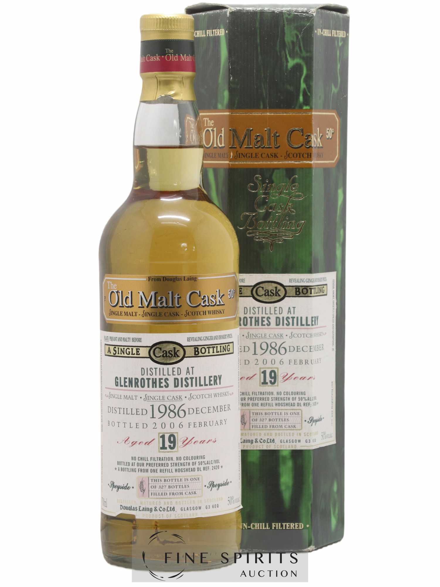 Glenrothes 19 years 1986 Douglas Laing Cask DL2420 - One of 327 - bottled 2006 The Old Malt Cask