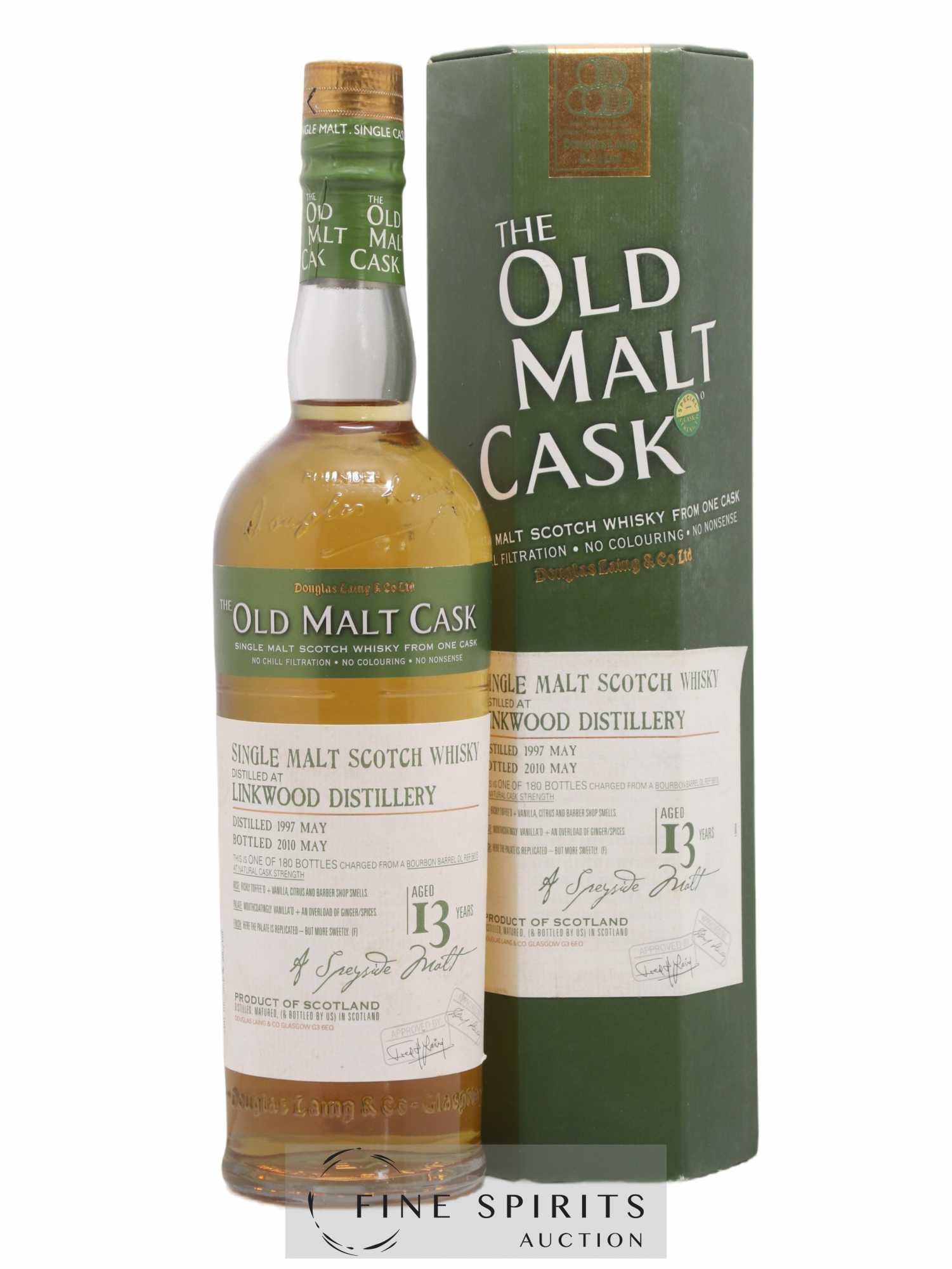 Linkwood 13 years 1997 Douglas Laing One of 180 - bottled 2010 The Old Malt Cask