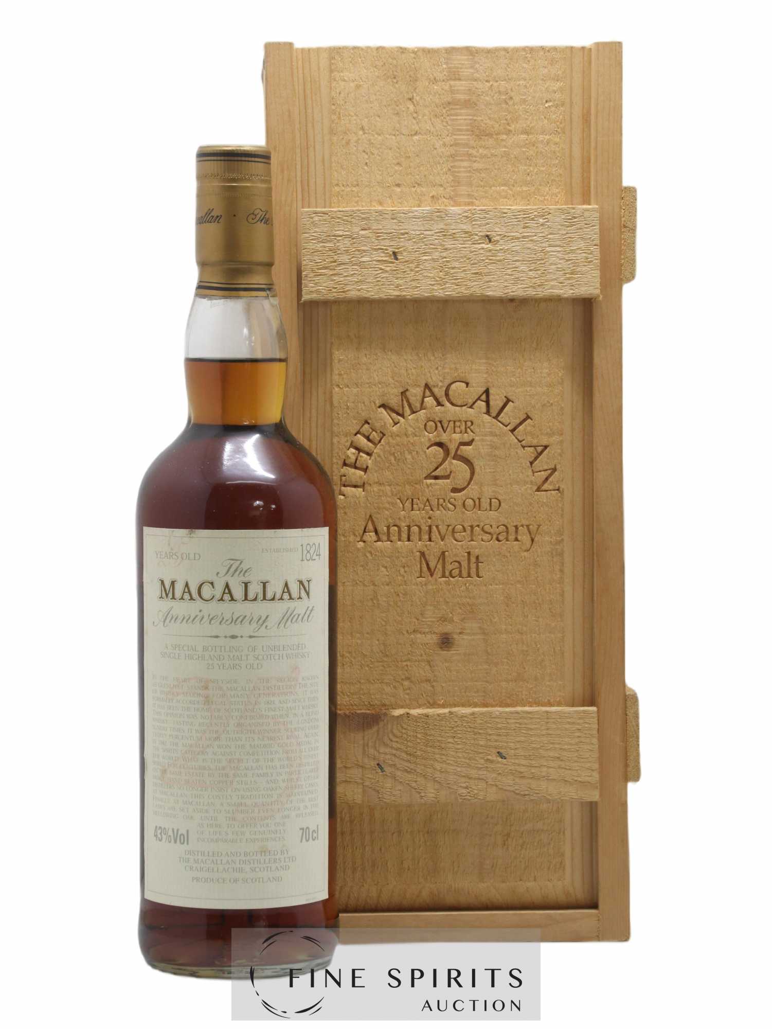 Macallan (The) 25 years Of. Anniversary Malt Special Bottling (70cl.)