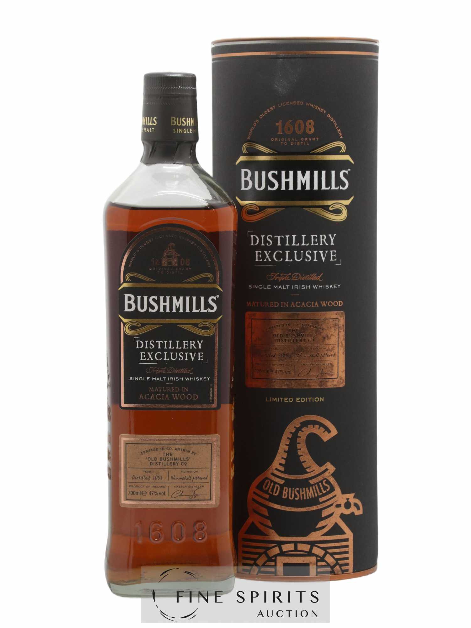 Bushmills 2008 Of. Distillery Exclusive Acacia Wood Limited Edition