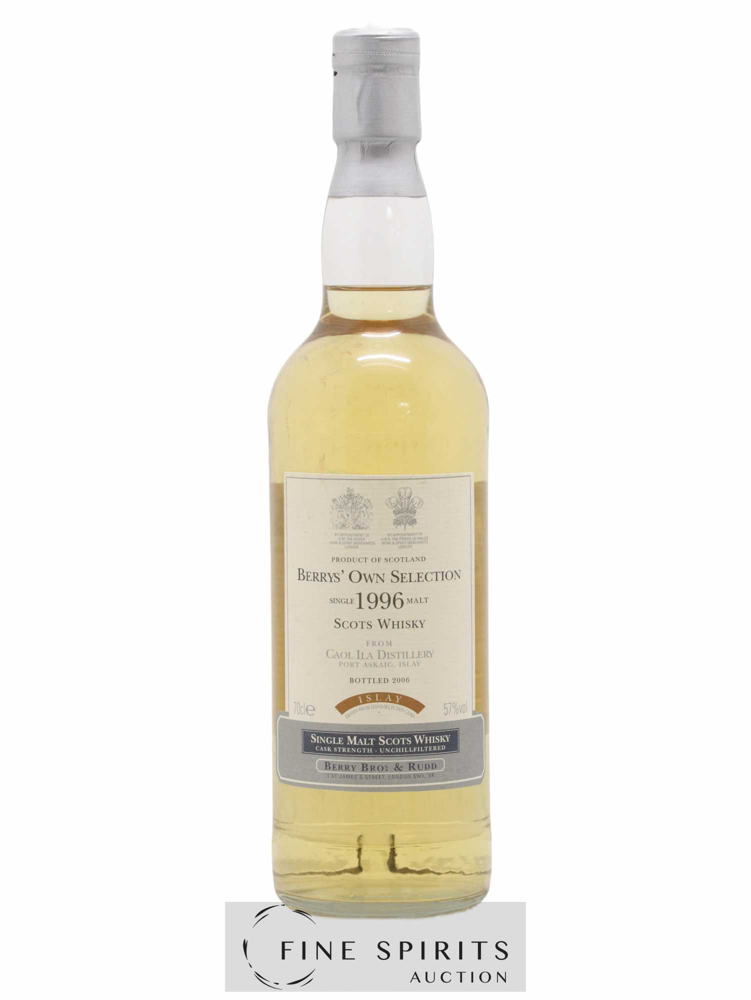 Caol Ila 1996 Berry Bros & Rudd bottled 2006 Berrys'Own Selection