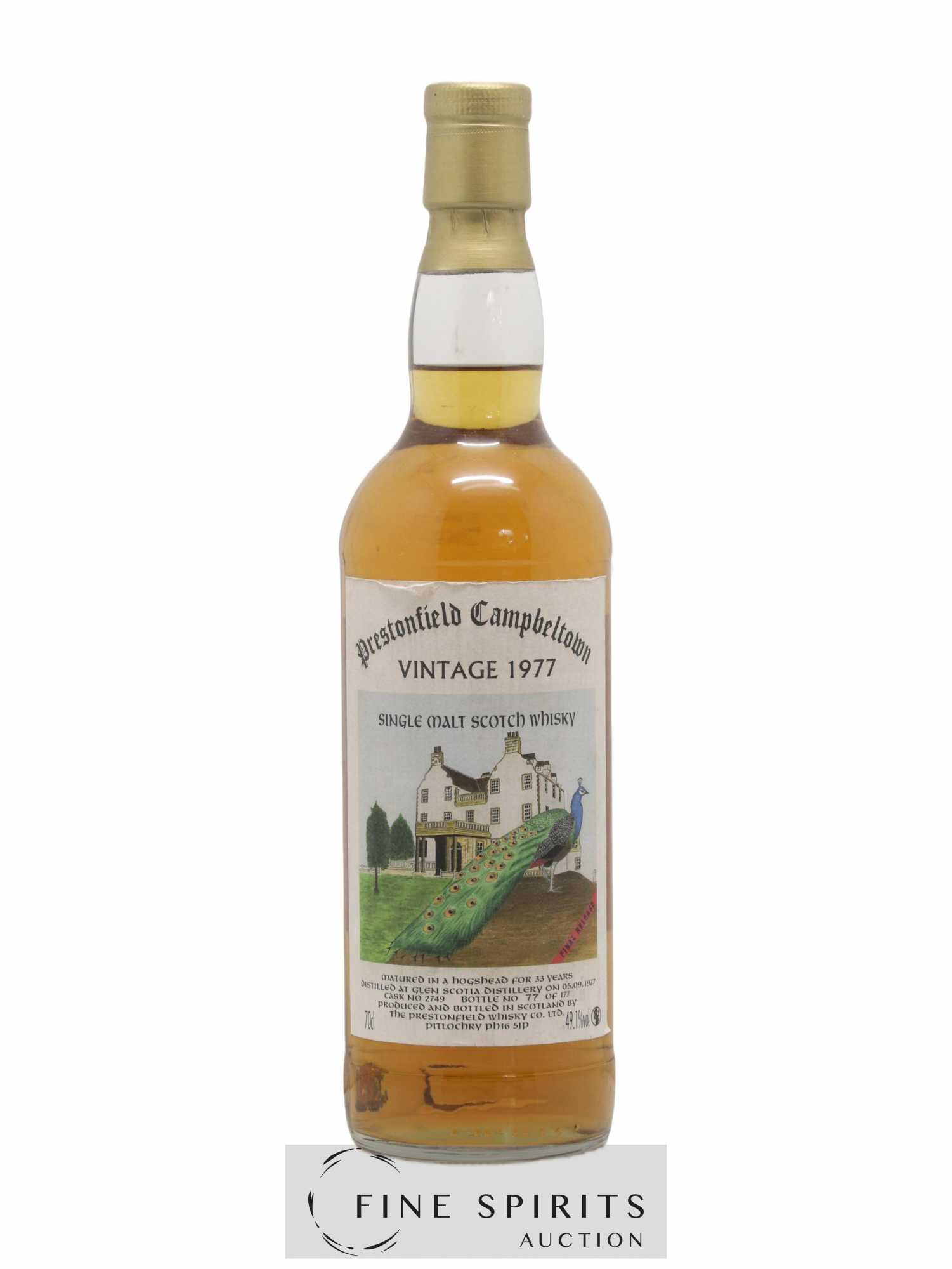 Glen Scotia 33 years 1977 Signatory Vintage The Prestonfield Cask n°2749 - One of 177