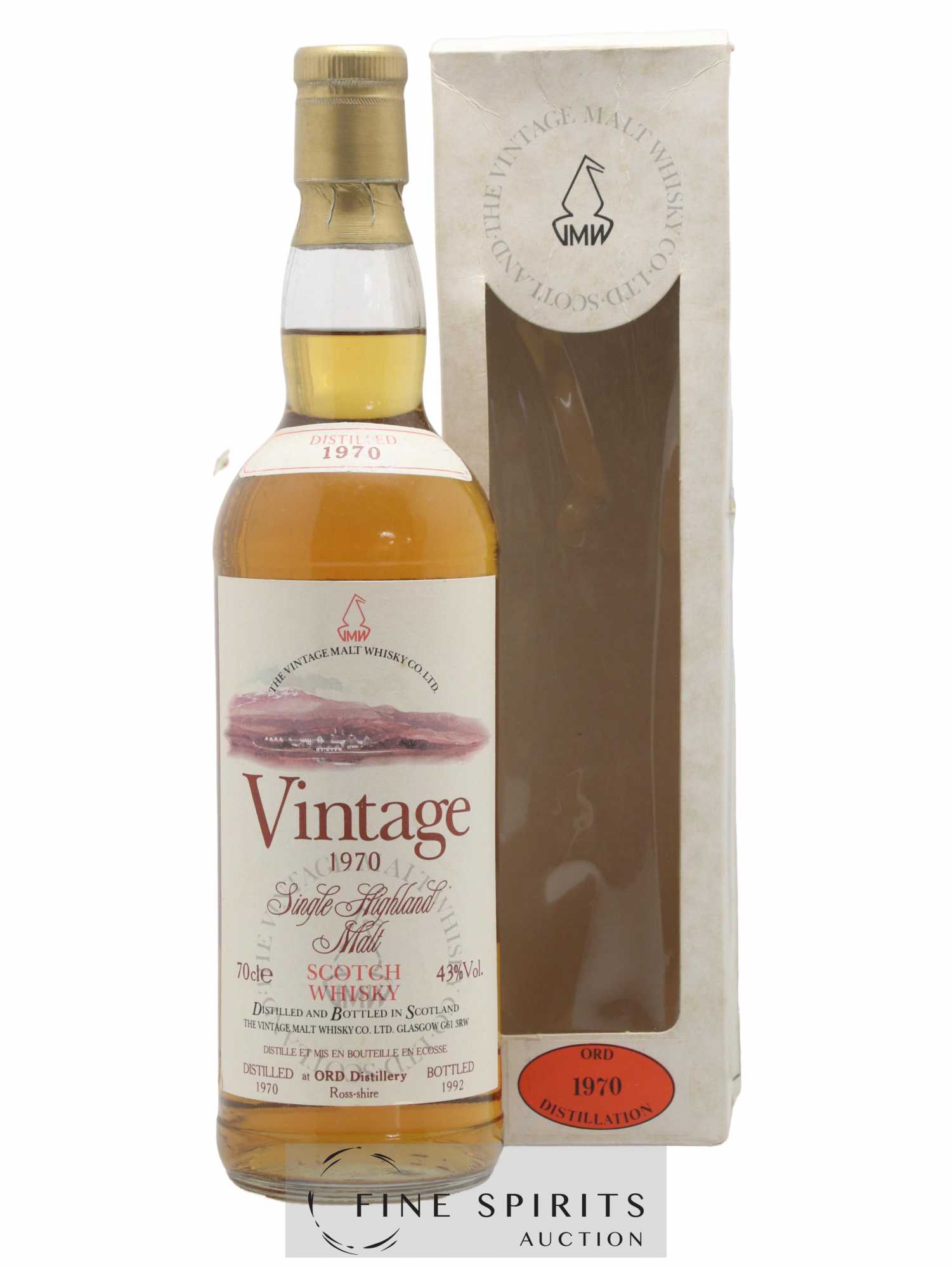 Ord 1970 The Vintage Malt Whisky Co. Ltd. bottled 1992