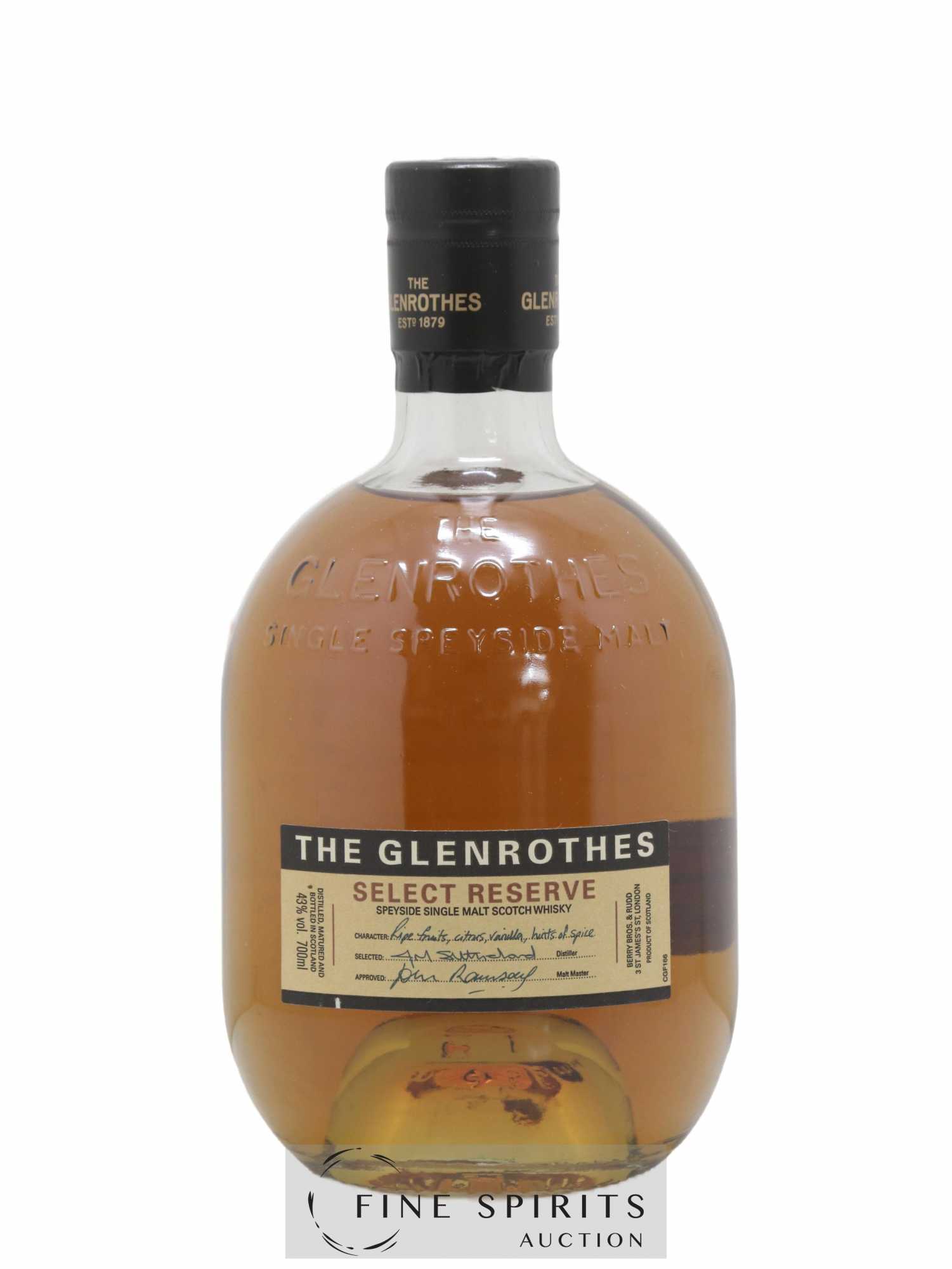 Glenrothes Of. Select Reserve Sample Room