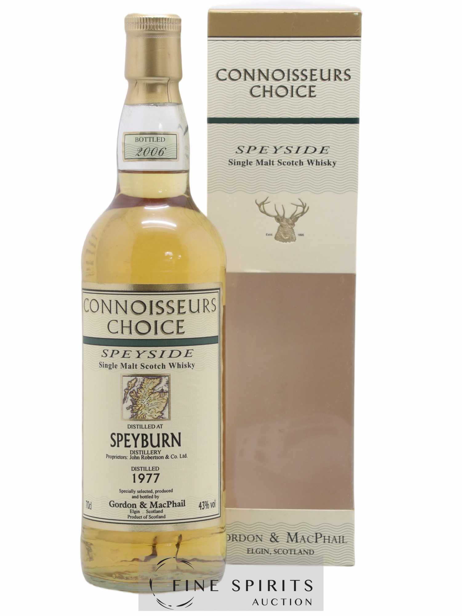 Speyburn 1977 Gordon & Macphail Refill Sherry Butts - bottled 2006 Connoisseurs Choice