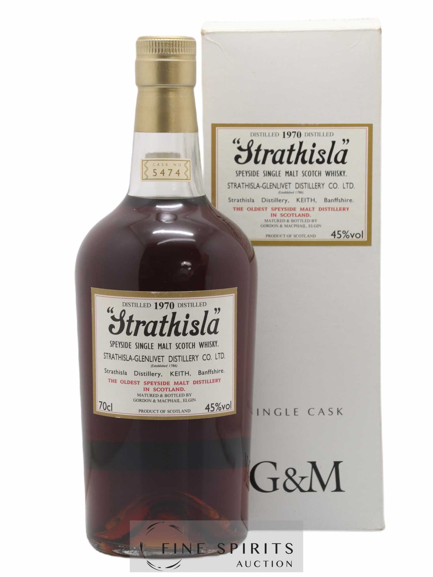 Strathisla 1970 Gordon & MacPhail Cask n°5474 - bottled 2010