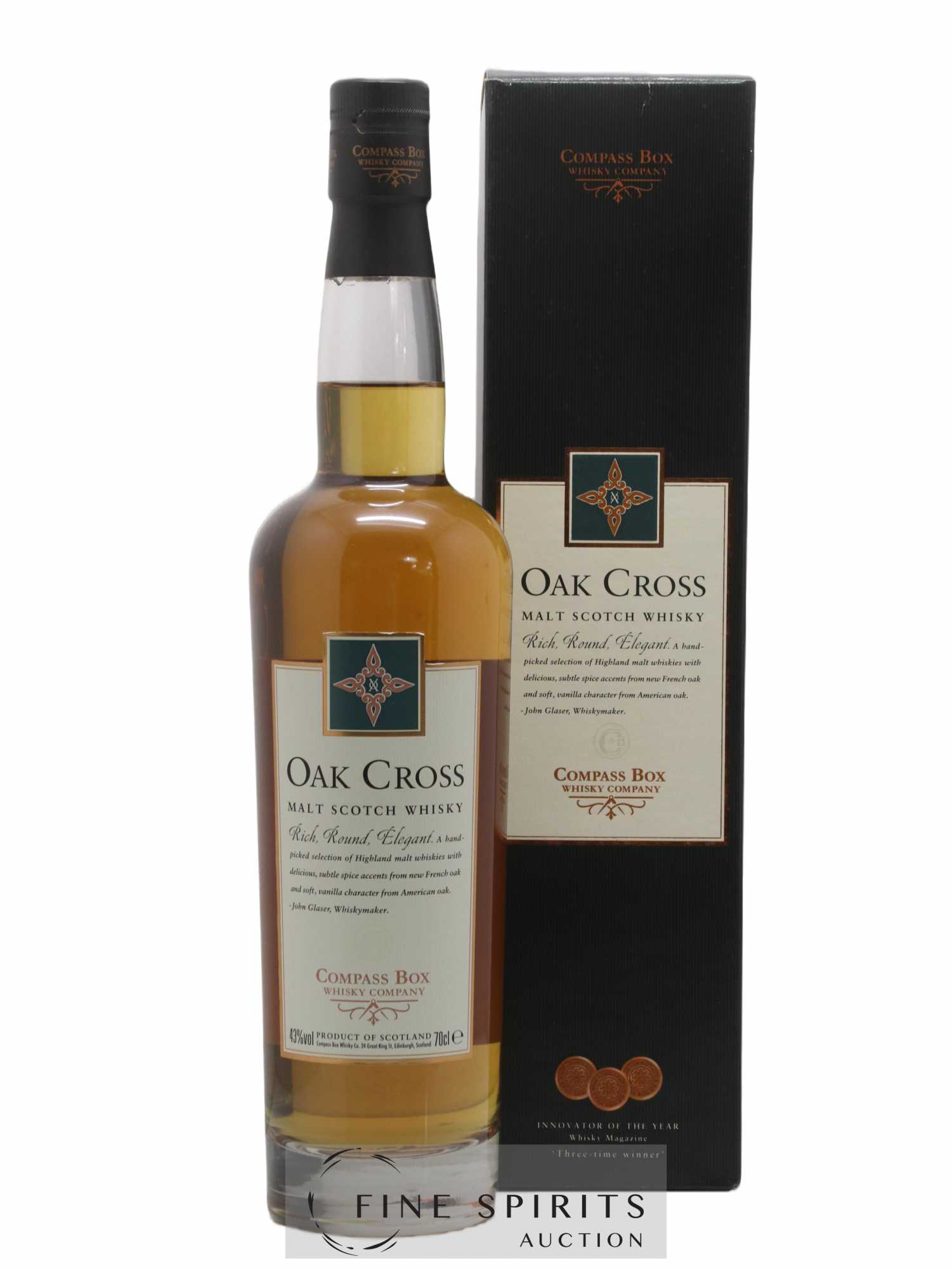 Oak Cross Compass Box