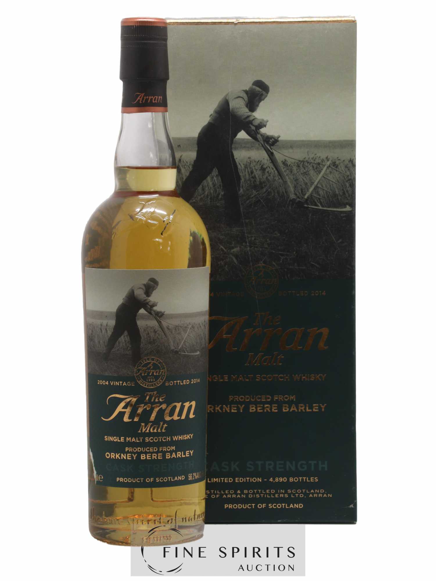 Arran 10 years 2004 Of. Oarkney Bere Barley One of 4890 - bottled 2014 Limited Edition