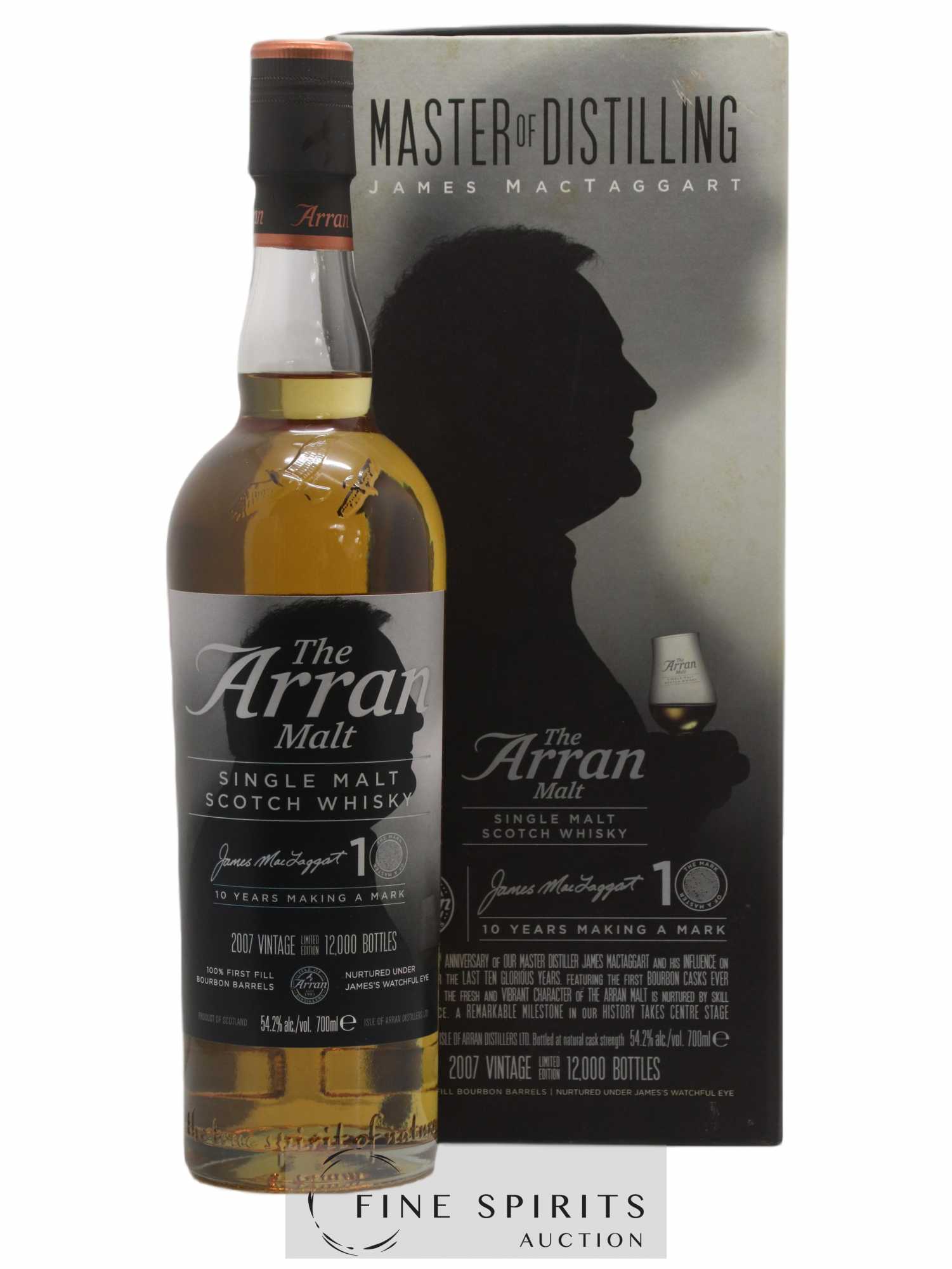 Arran 10 years 2007 Of. James MacTaggart One of 12000 Limited Edition