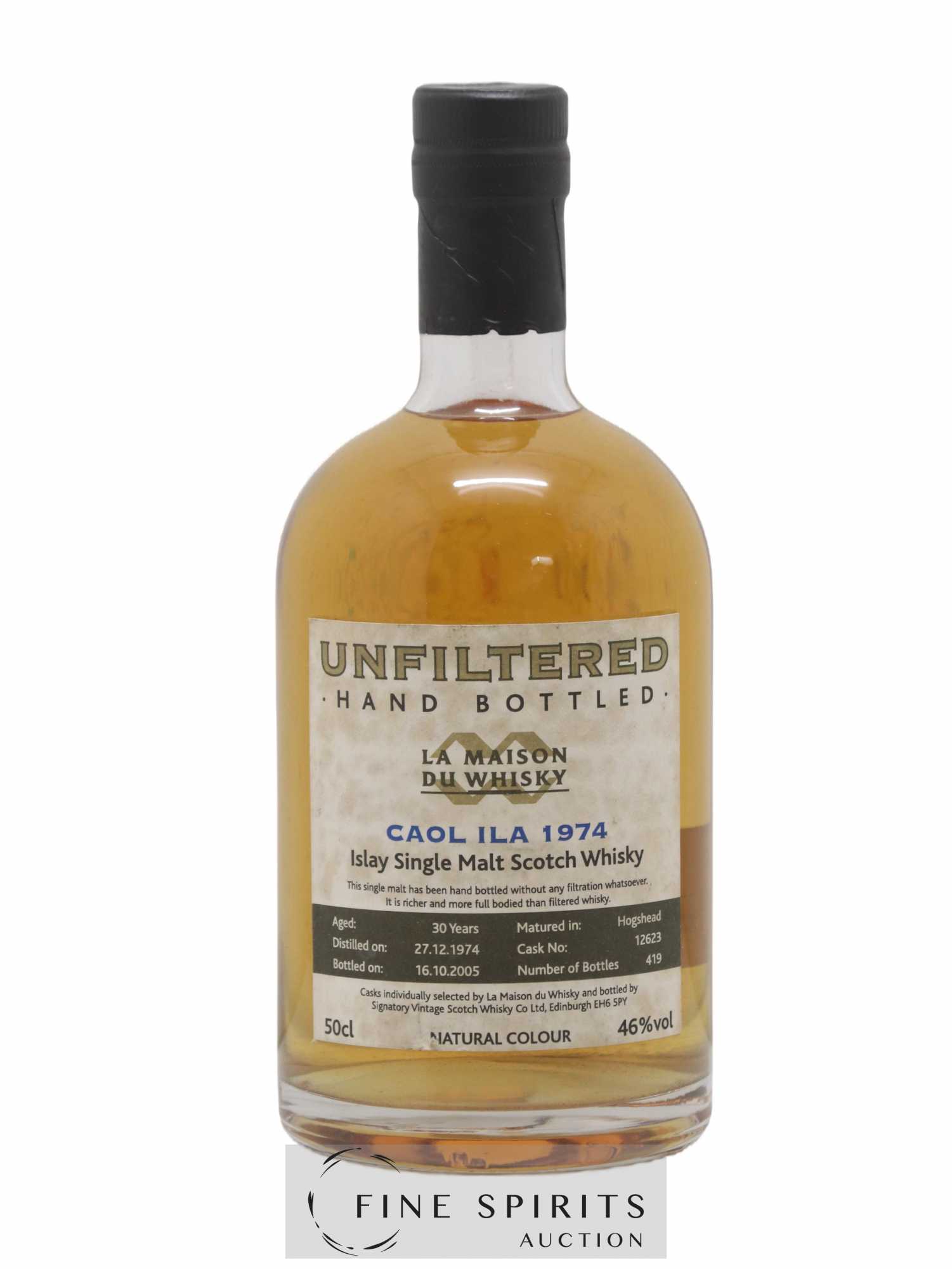 Caol Ila 30 years 1974 Signatory Vintage Cask n°12623 - One of 419 - bottled 2005 LMDW