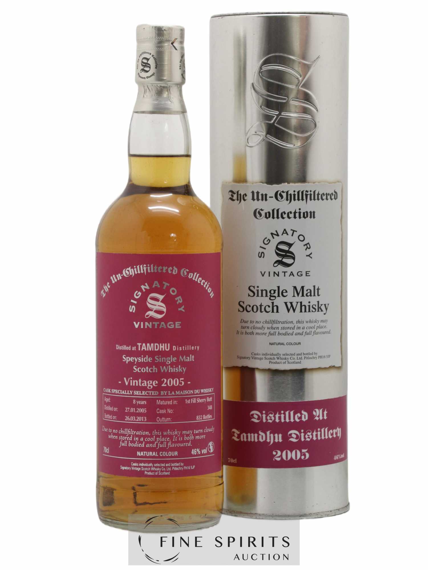 Tamdhu 8 years 2005 Signatory Vintage Cask n°348 - One of 832 - bottled 2013 LMDW The Un-Chillfiltered Collection