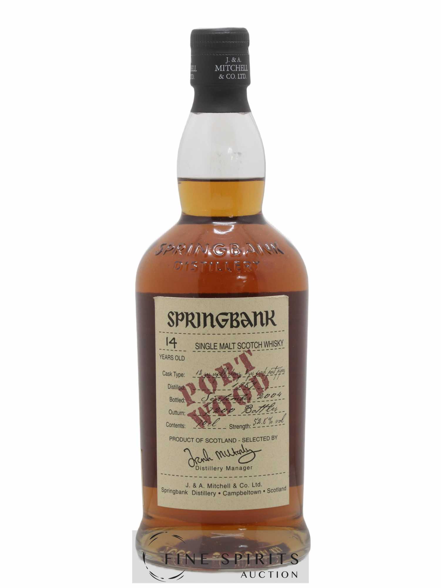 Springbank 14 years 1989 Of. Port Wood One of 7200 - bottled 2004 Wood Expressions