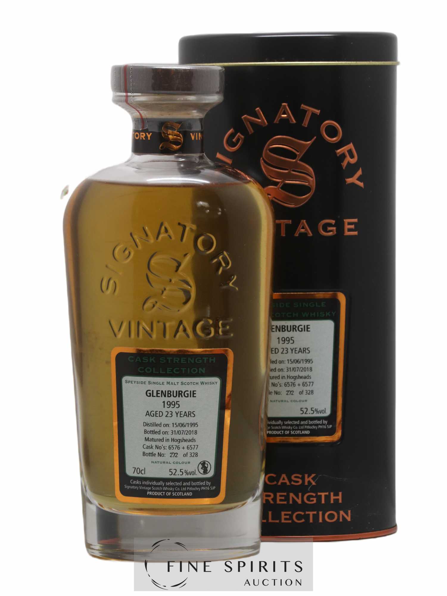 Glenburgie 23 years 1995 Signatory Vintage Cask n°6576-6577 - One of 328 - bottled 2018 Cask Strength Collection