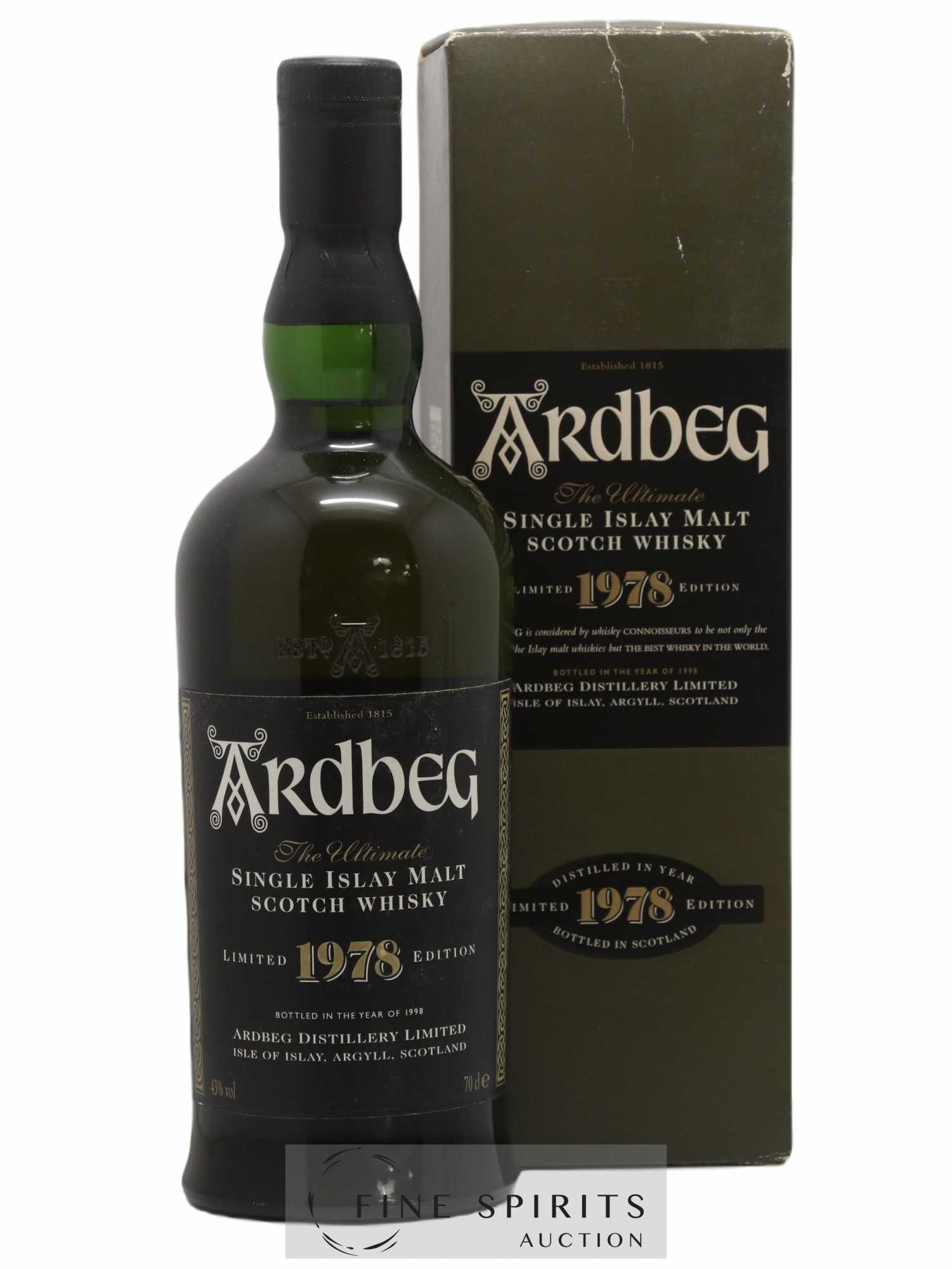 Ardbeg 1978 Of. Limited Edition - bottled 1998 The Ultimate