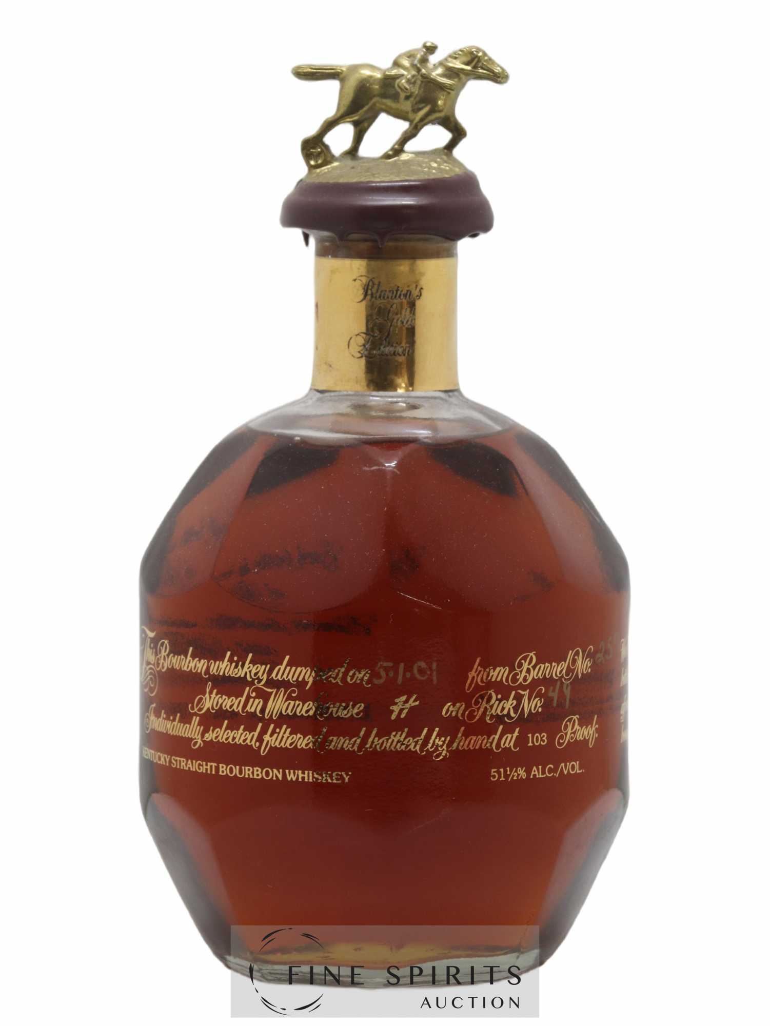 Blanton's Of. Gold Edition Warehouse H - Barrel n°257 - dumped 2001