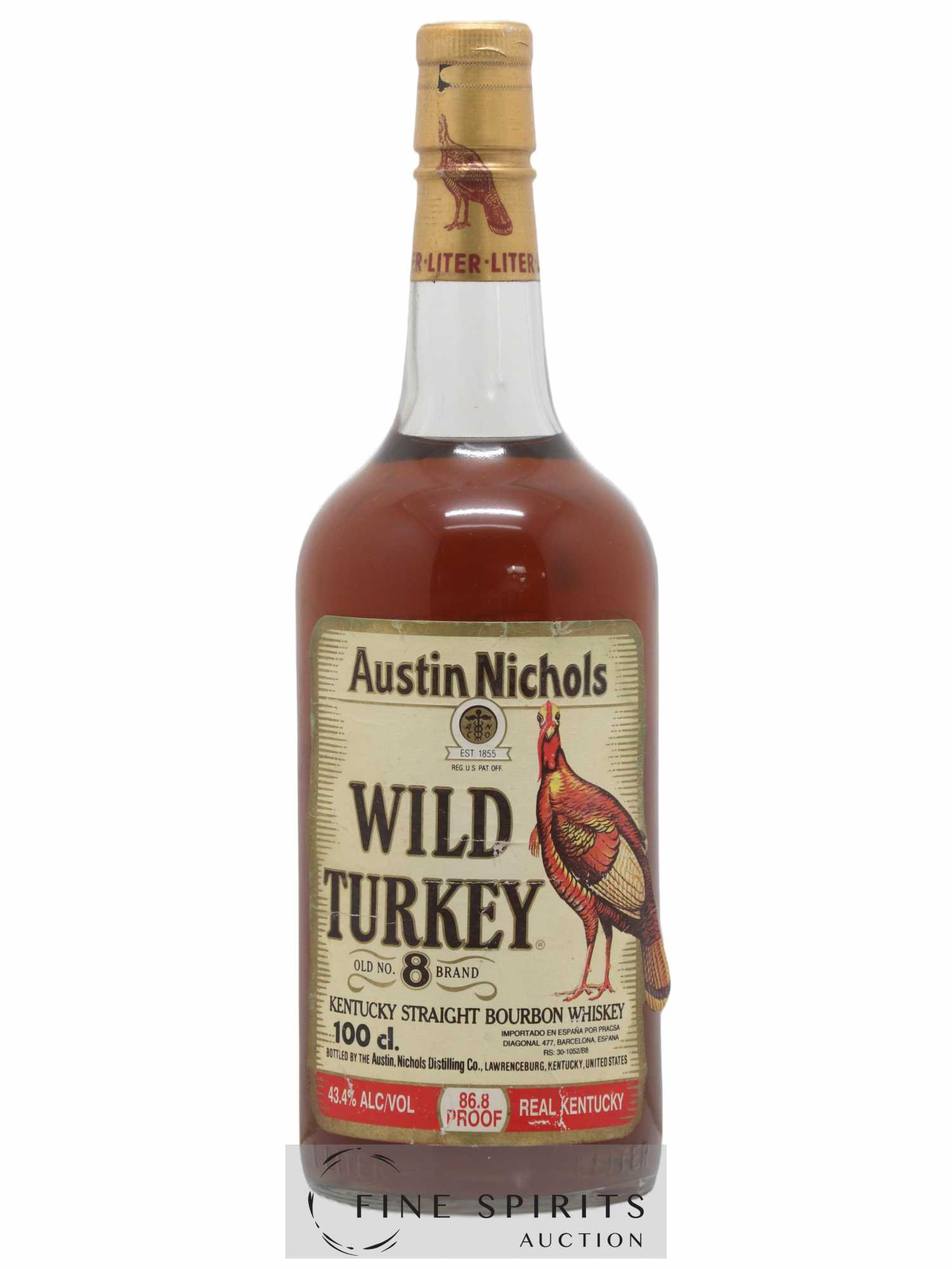 Wild Turkey 8 years Of. 86.8 Proof (1L)