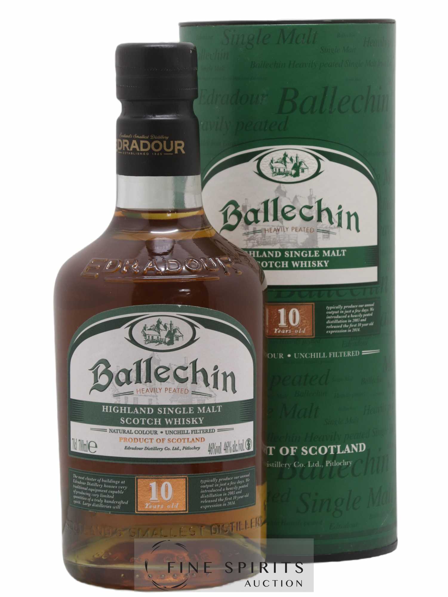 Ballechin 10 years Of. Heavily Peated