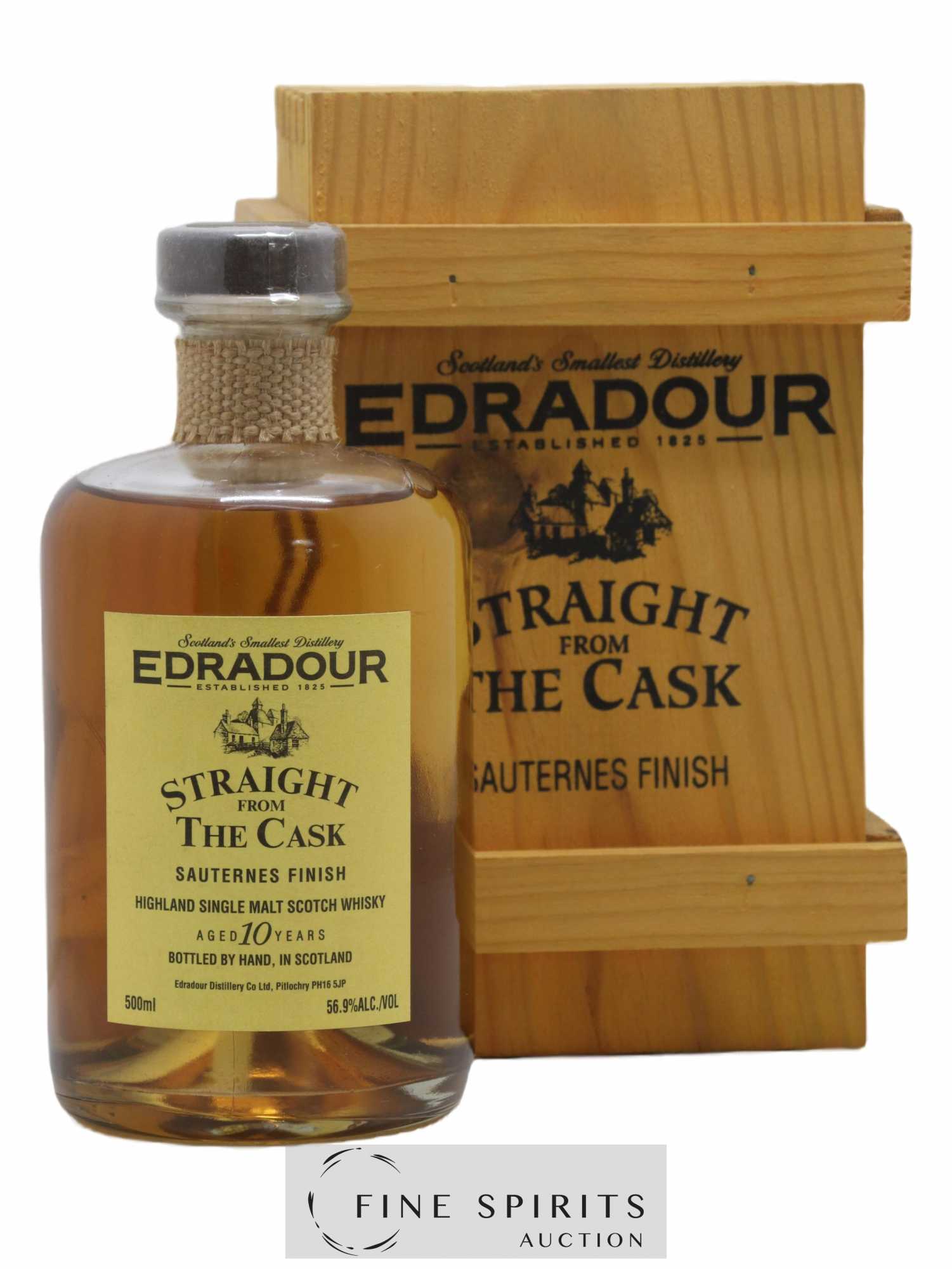 Edradour 10 years 1993 Of. Sauternes Finish Cask n°04-11-1 - One of 442 - bottled 2004 Straight from the Cask