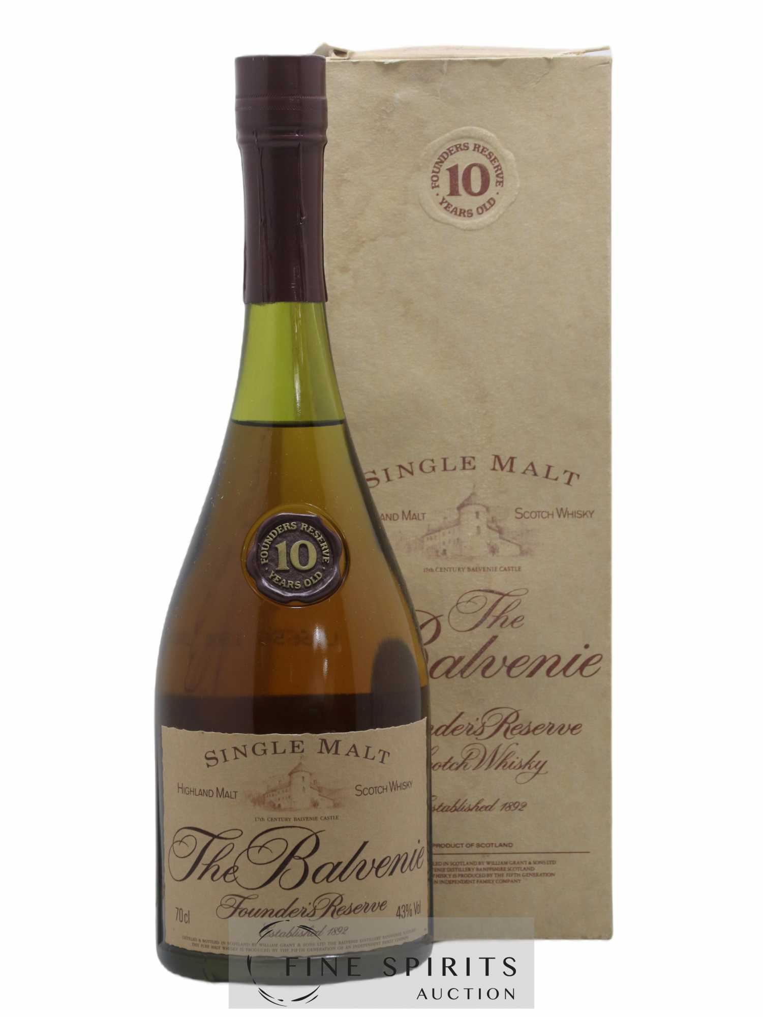 Balvenie (The) 10 years Of. Founder's Reserve Marie Brizard Import