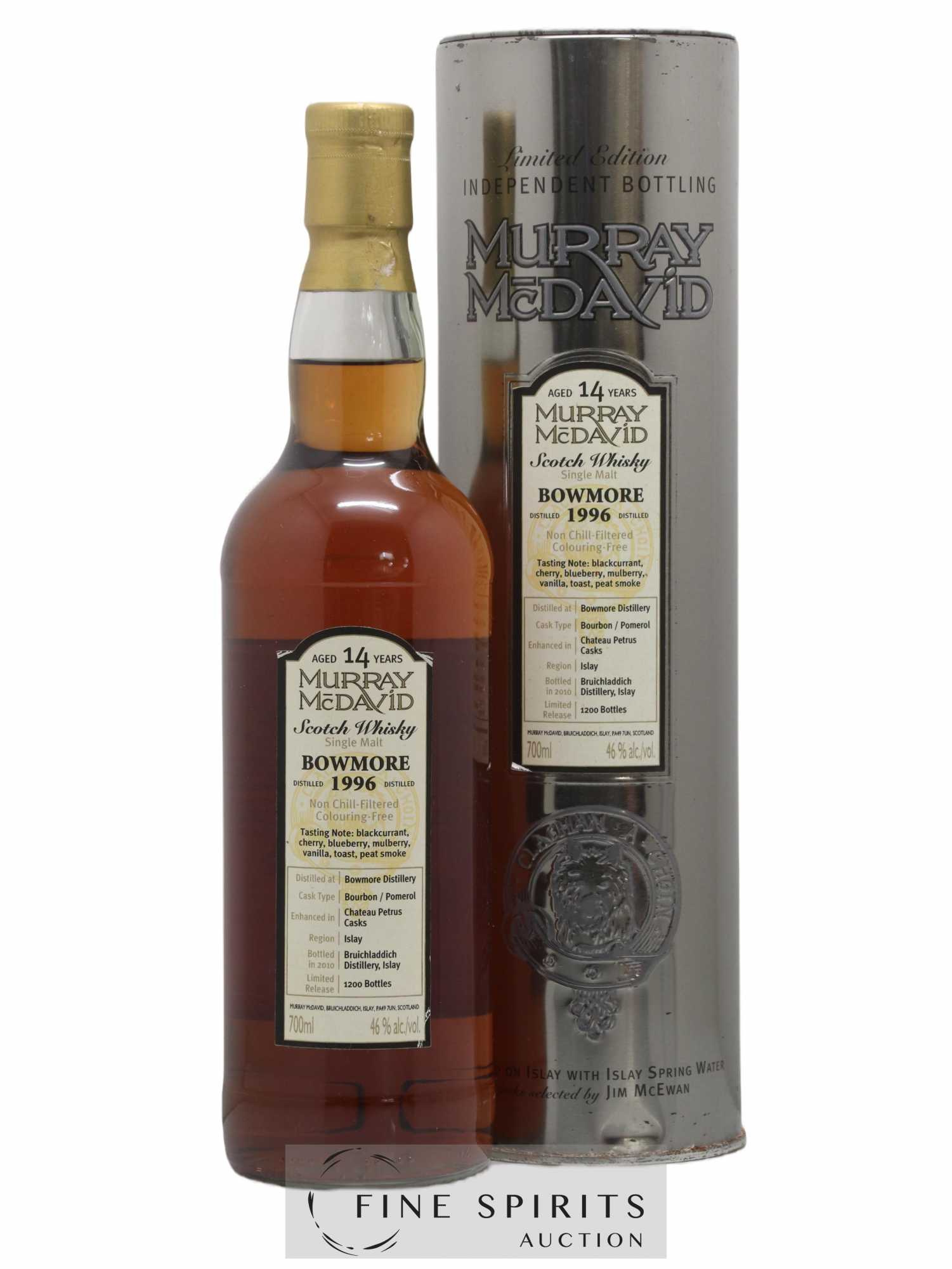 Bowmore 14 years 1996 Murray Mc David Petrus Casks - One of 1200