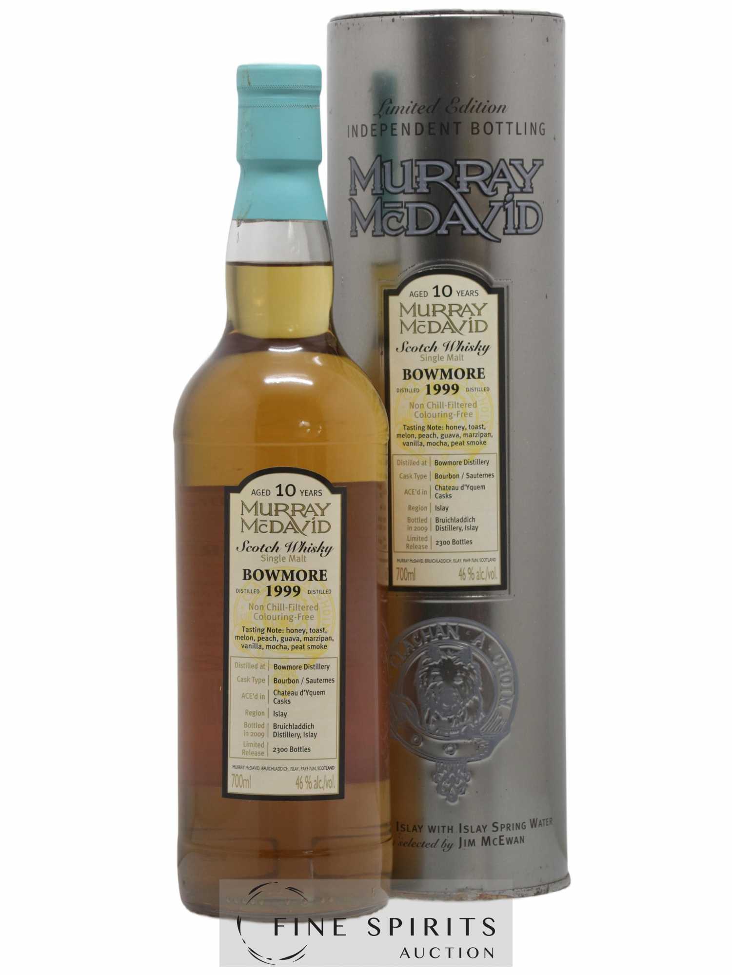 Bowmore 10 years 1999 Murray Mc David Yquem Casks - One of 2300