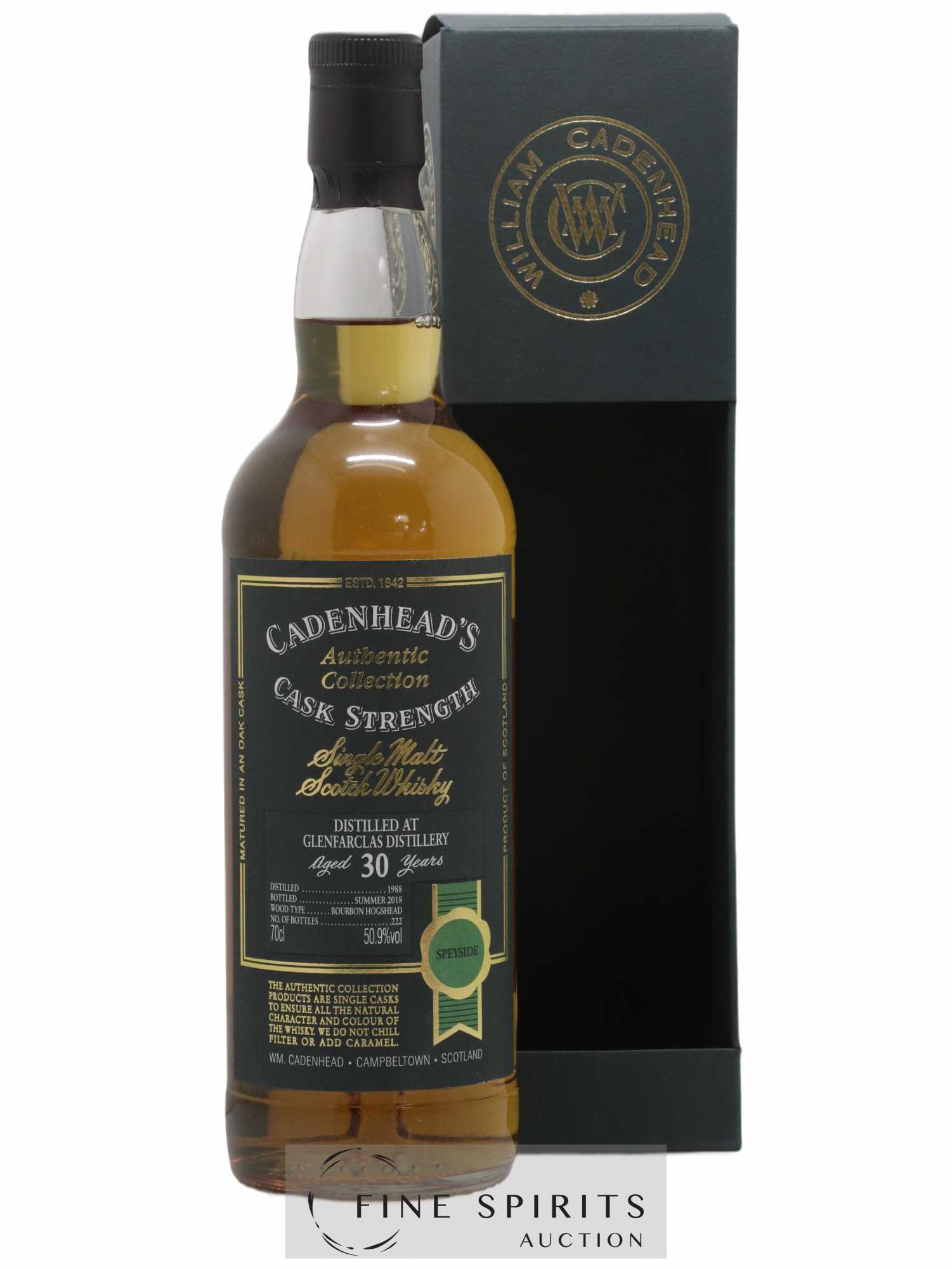 Glenfarclas 30 years 1988 Cadenhead's Cask Strength One of 222 - bottled 2018 Authentic Collection