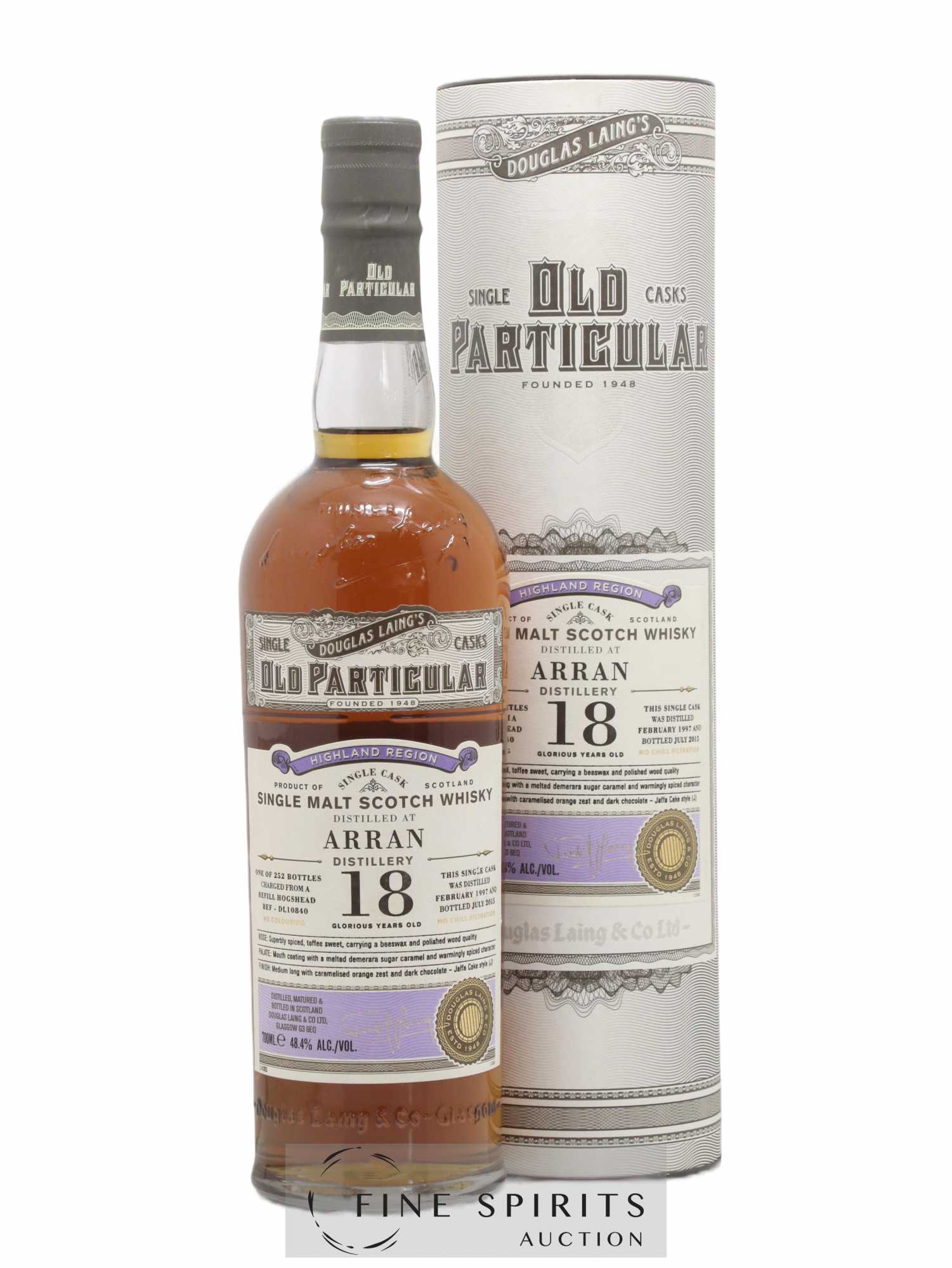 Arran 18 years 1997 Douglas Laing Ref. DL10840 - One of 252 - bottled 2015 Single Cask Old Particular