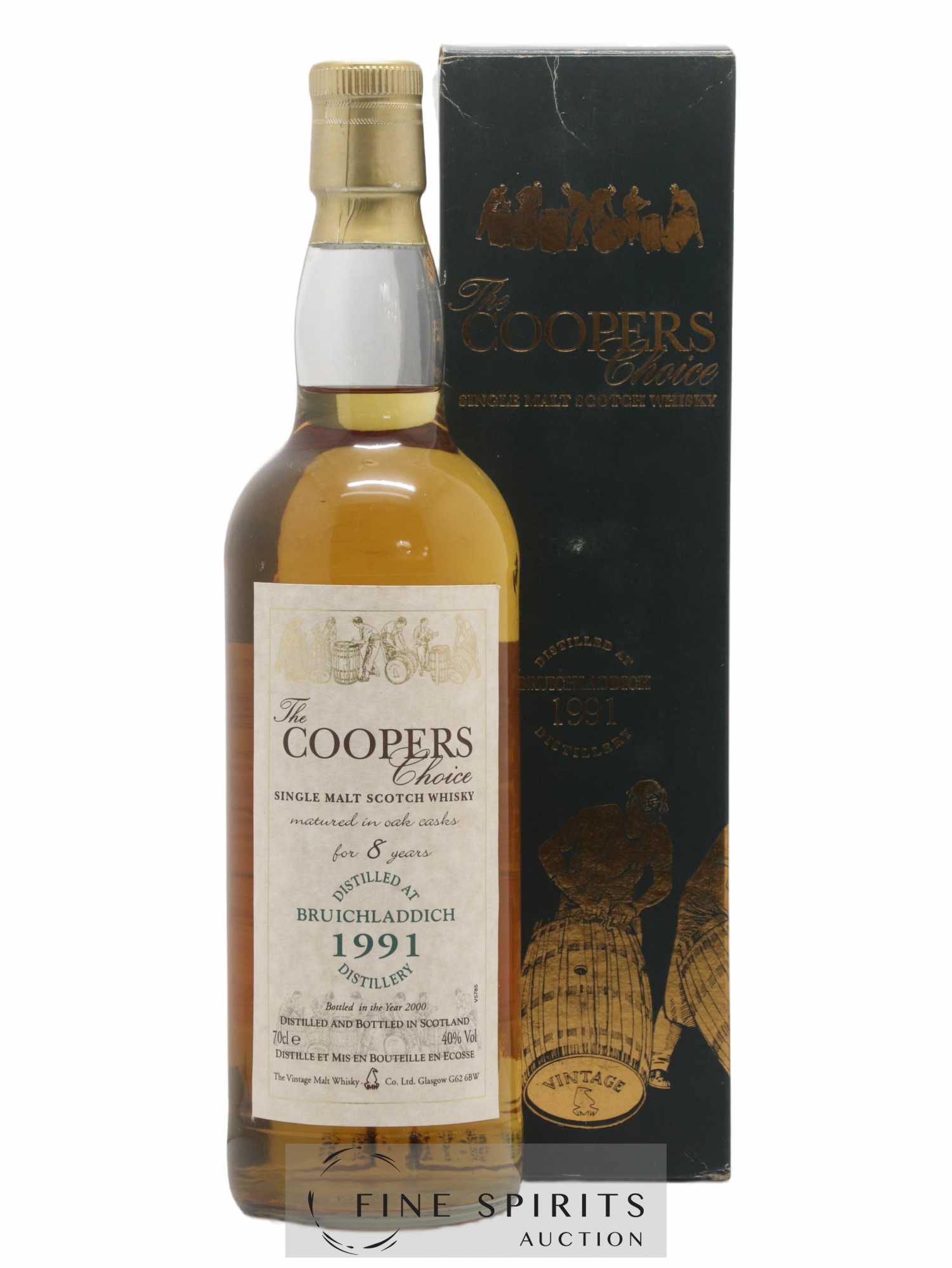 Bruichladdich 8 years 1991 The Vintage Malt Whisky Co. Ltd. The Coopers Choice bottled 2000