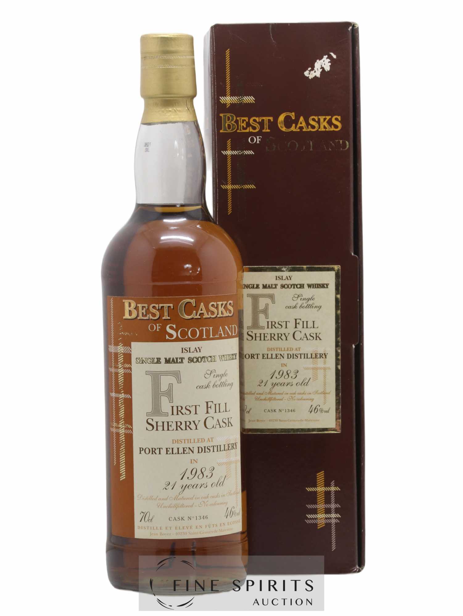 Port Ellen 21 years 1983 Jean Boyer First Fill Sherry Cask n°1346 Best Casks of Scotland