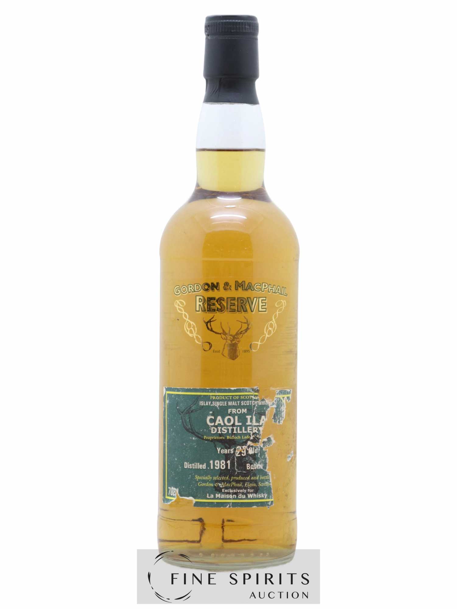 Caol Ila 29 years 1981 Gordon & Macphail Reserve Cask n°6410 - One of 330 - bottled 2011 LMDW