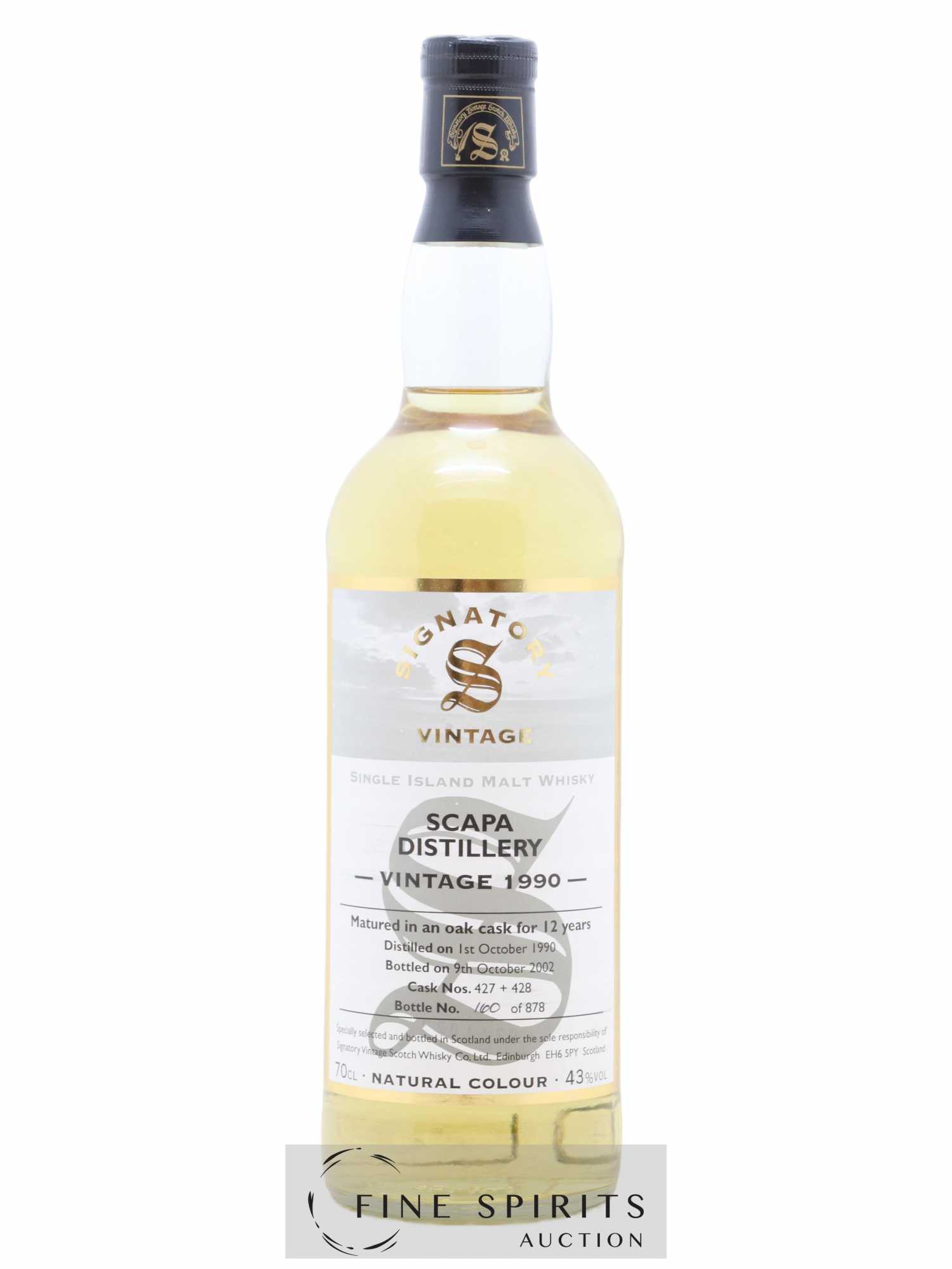 Scapa 12 years 1990 Signatory Vintage Cask n°427-428 - One of 878 - bottled 2002