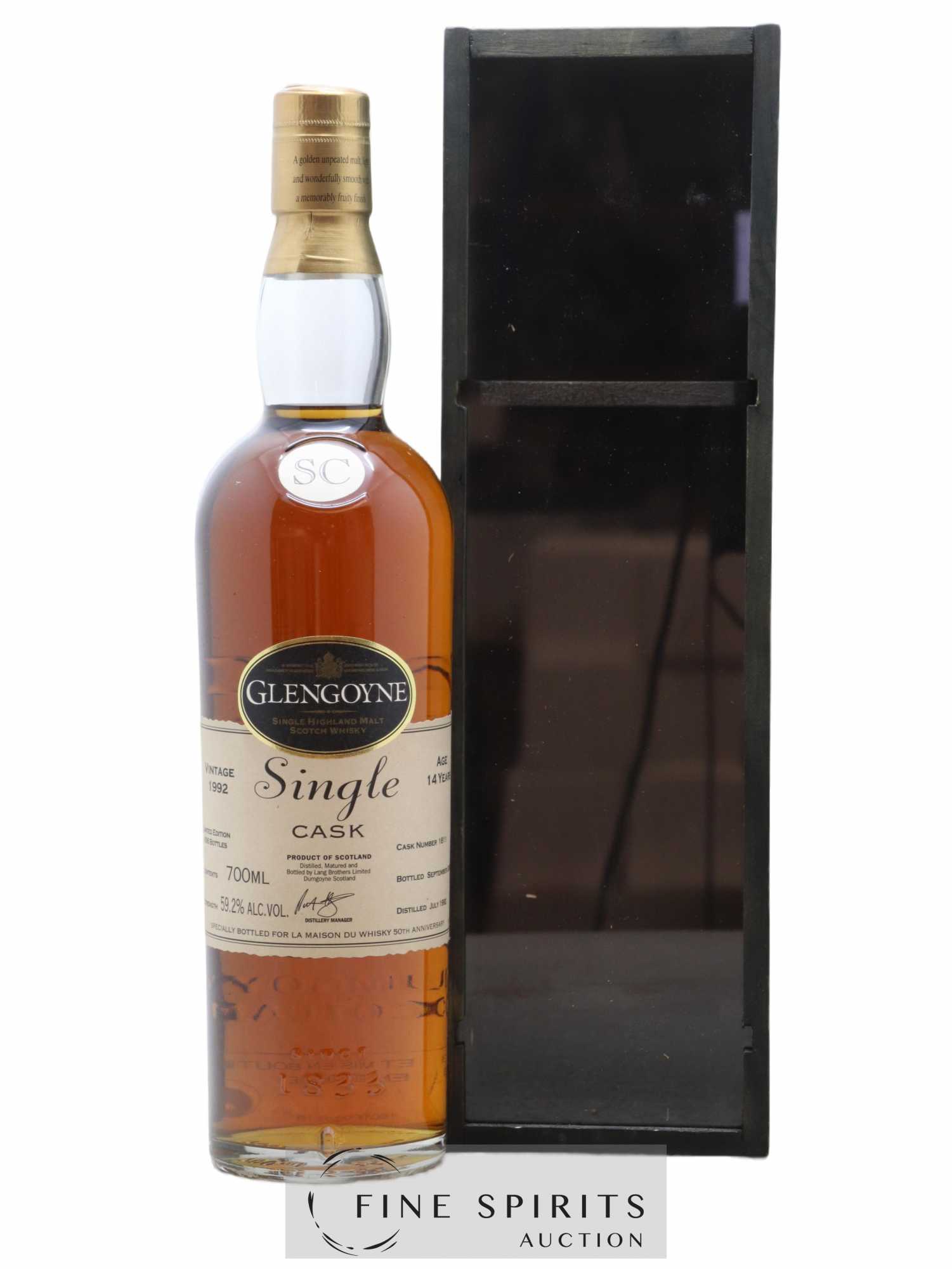 Glengoyne 14 years 1992 Of. Single Cask n°1811 - One of 606 - bottled 2006