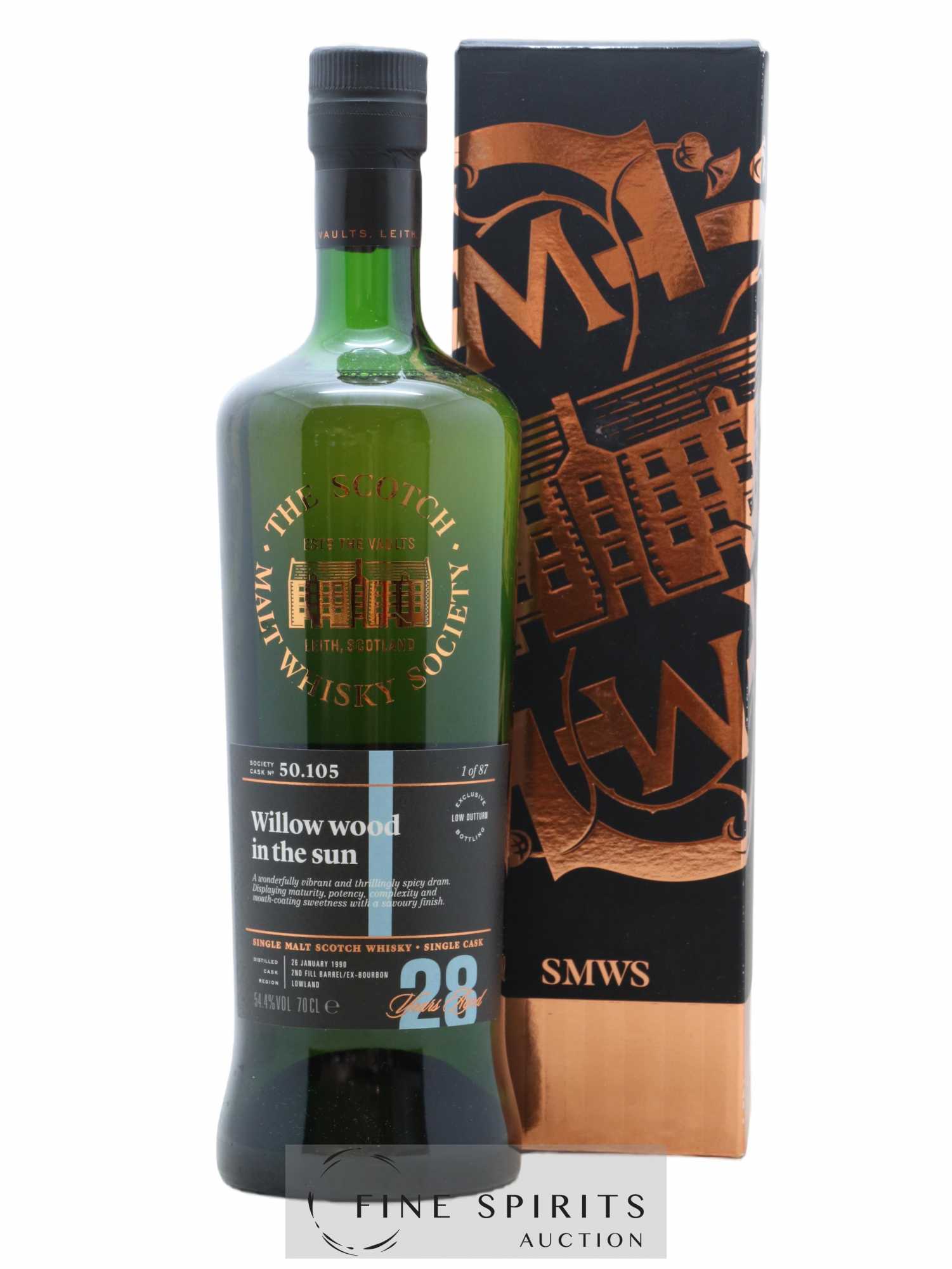 Willow Wood in the Sun 28 years 1990 The Scotch Malt Whisky Society Cask n°50.105 - One of 87