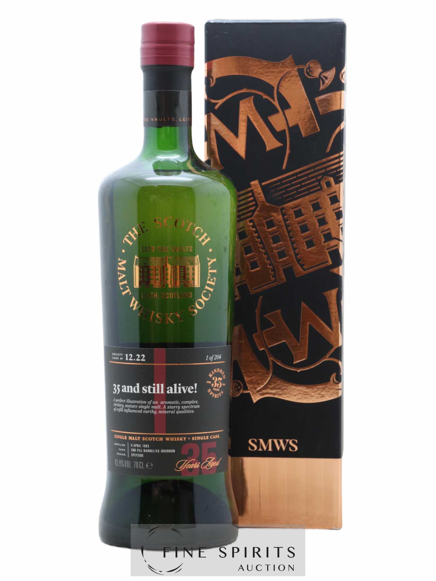 35 and Still Alive 35 years 1983 The Scotch Malt Whisky Society Cask n°12.22 - One of 204