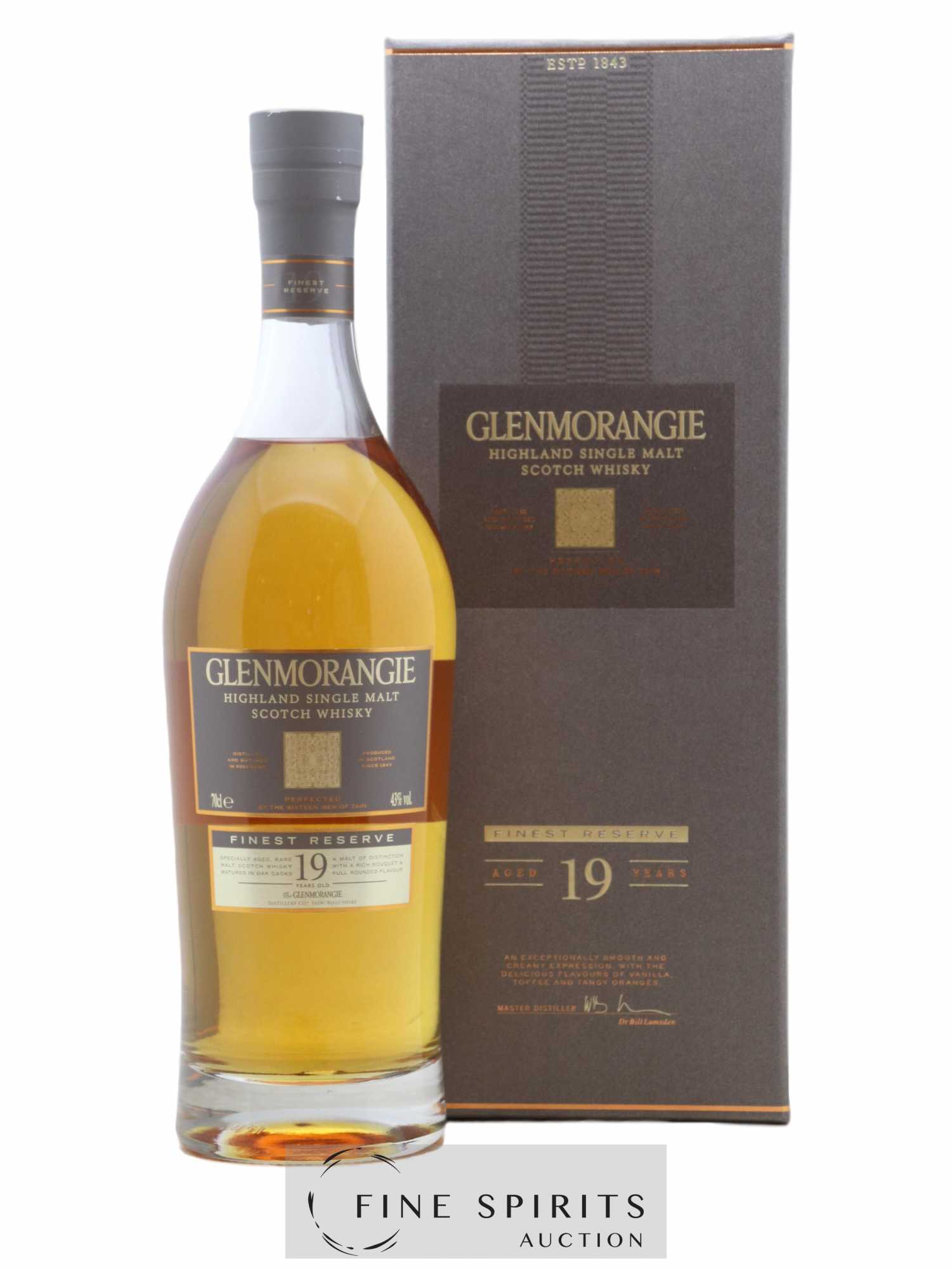 Glenmorangie 19 years Of. Finest Reserve