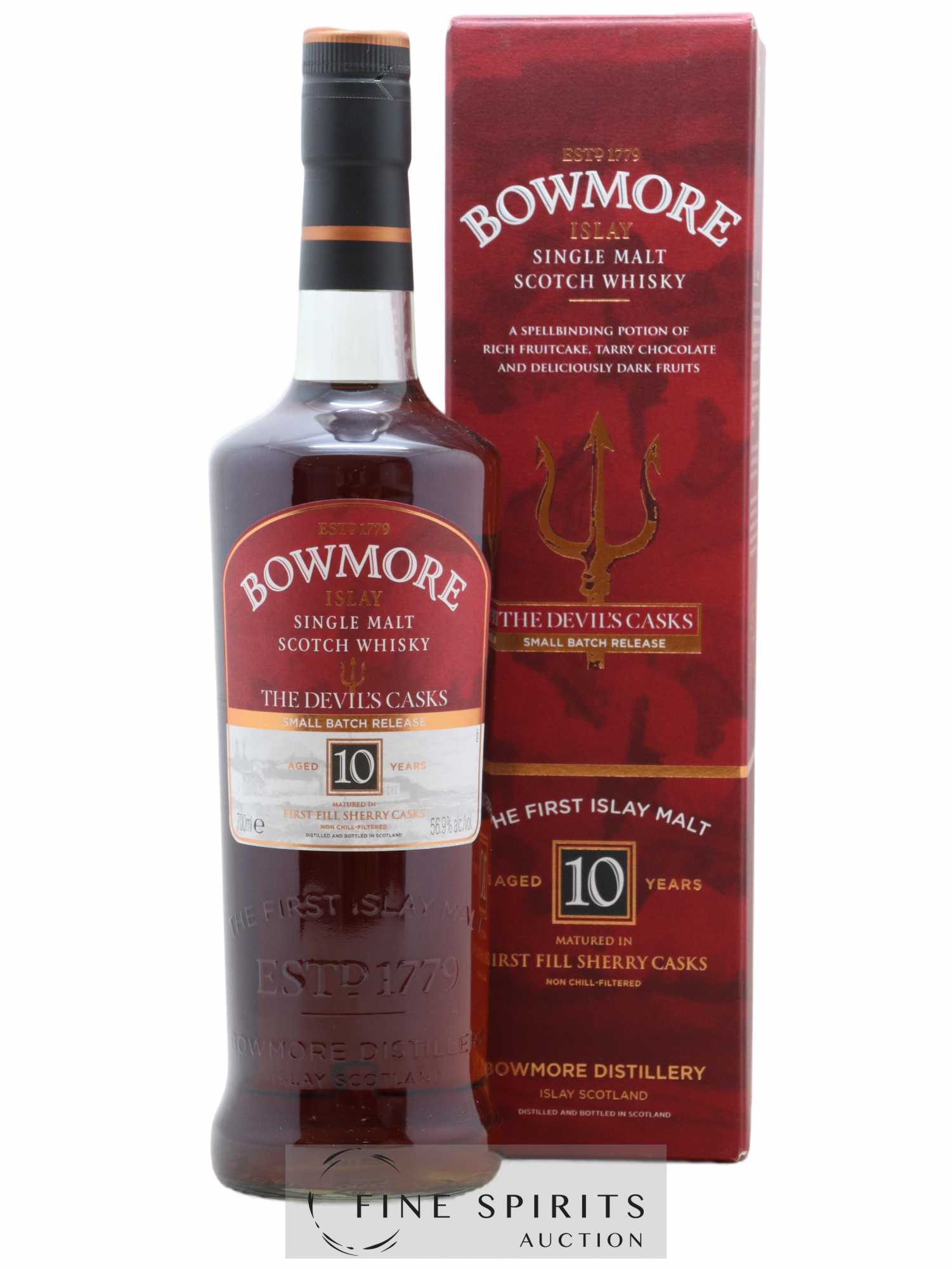 Bowmore 10 years Of. The Devil's Casks First Fill Sherry Casks Small Batch Release