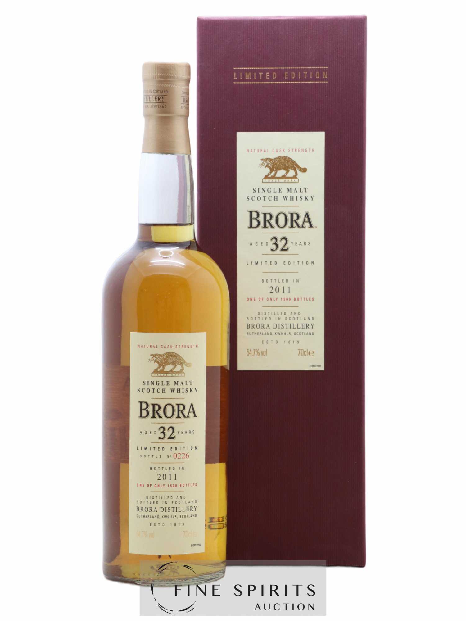 Brora 32 years Of. One of 1500 - bottled 2011 Limited Edition