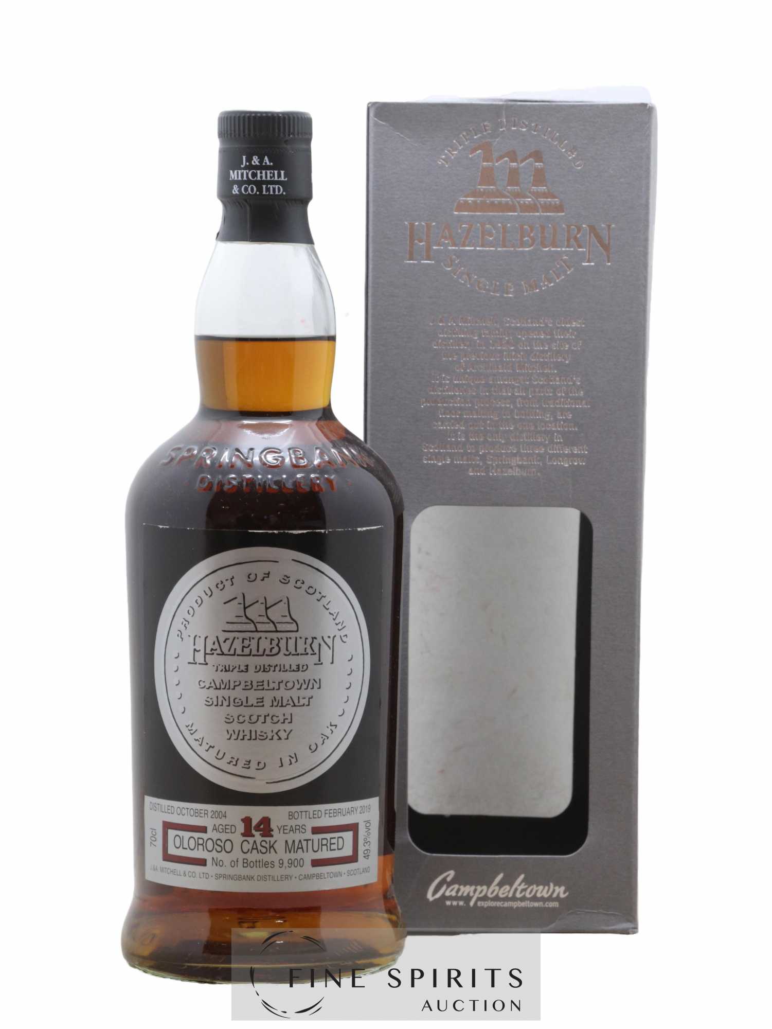 Hazelburn 14 years 2004 Of. Oloroso Cask Matured One of 9900 - bottled 2019