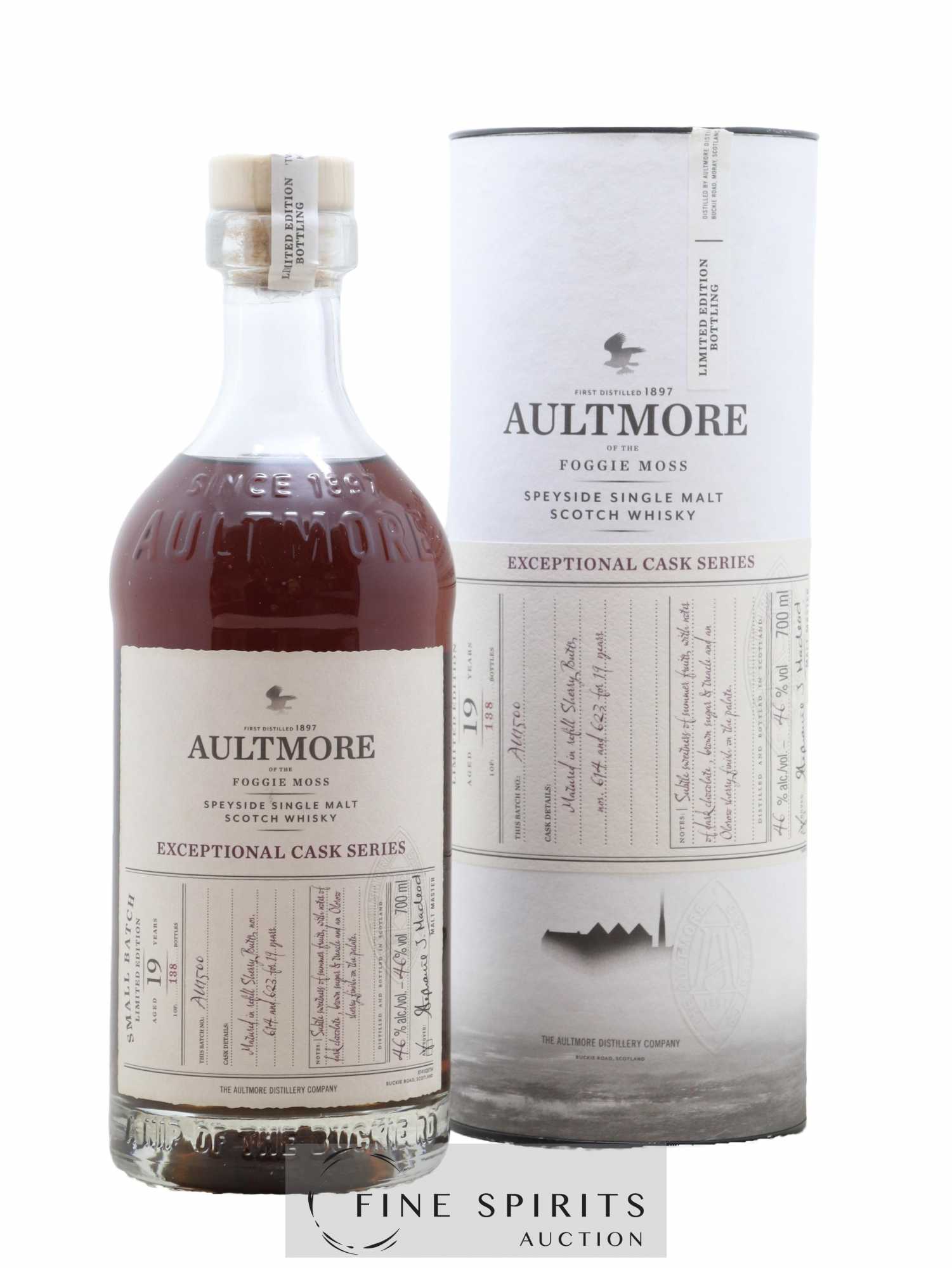 Aultmore 19 years Of. Small Batch Casks 614&623 - One of 138 Exceptional Cask Series