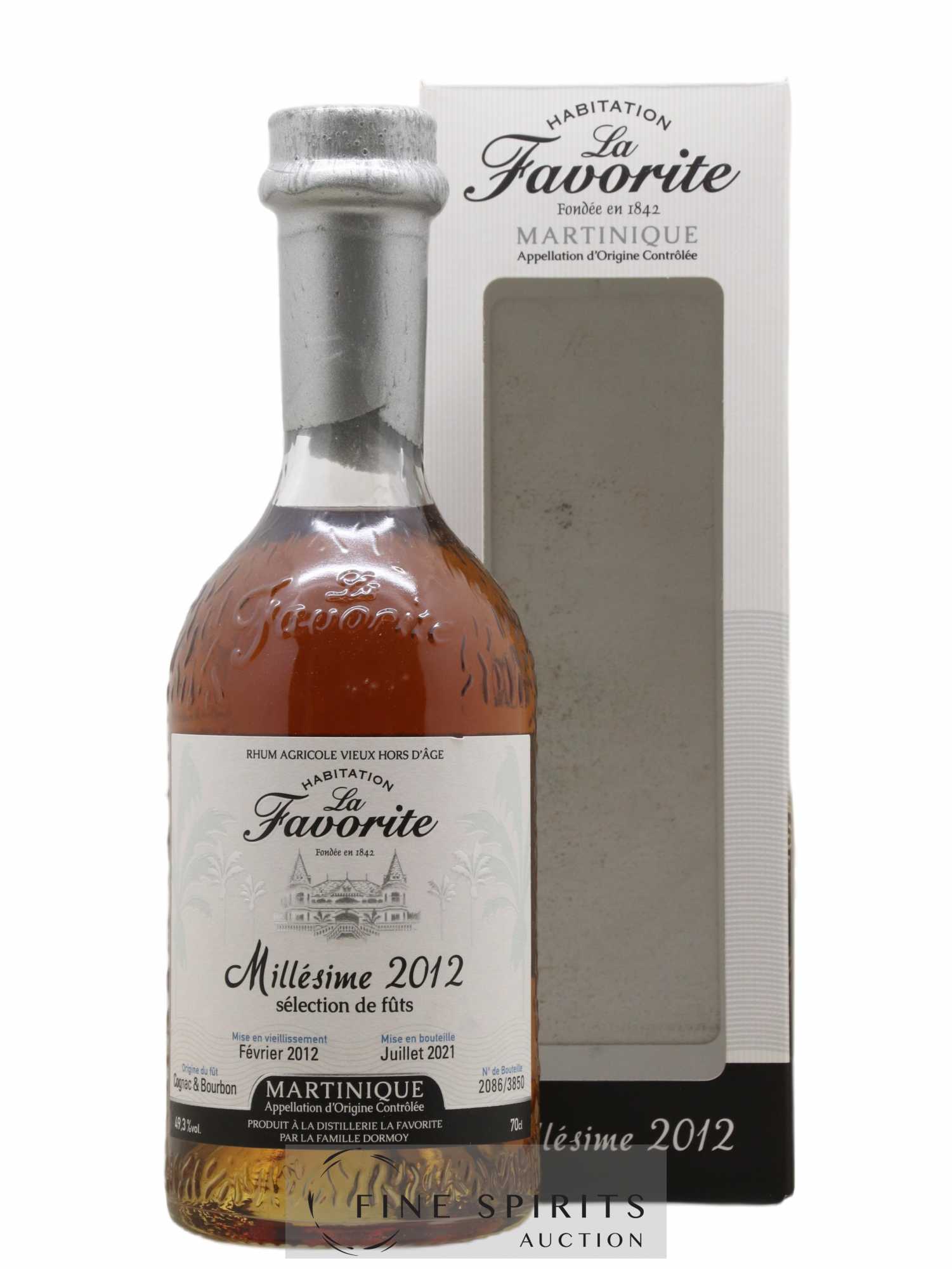 La Favorite 2012 Of. Sélection de Fûts Cognac & Bourbon - One of 3850 - bottled 2021