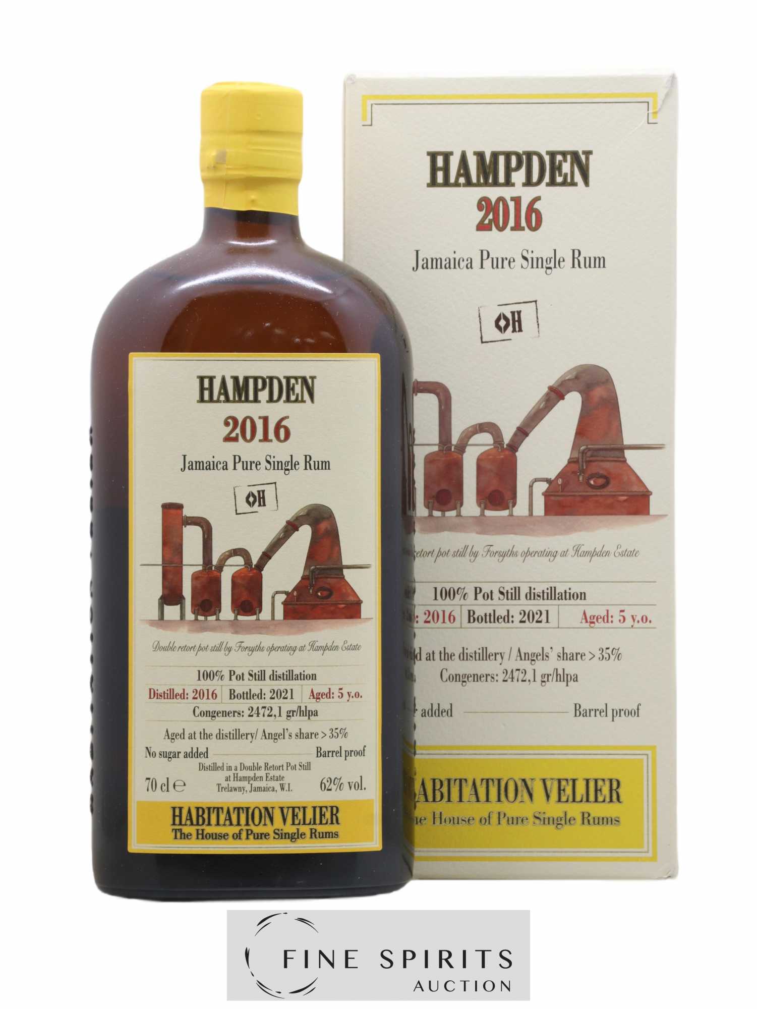 Hampden 5 years 2016 Of. H bottled 2021 Habitation Velier