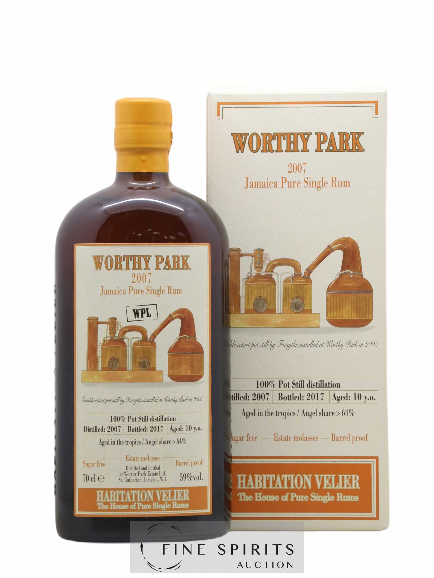 Worthy Park 10 years 2007 Of. WPL bottled 2017 Habitation Velier