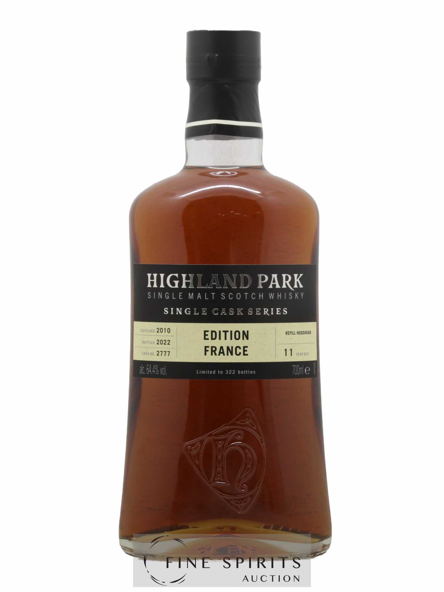 Highland Park 11 years 2010 Of. Edition France Cask n°2777 - One of 322 - bottled 2022 Single Cask Series