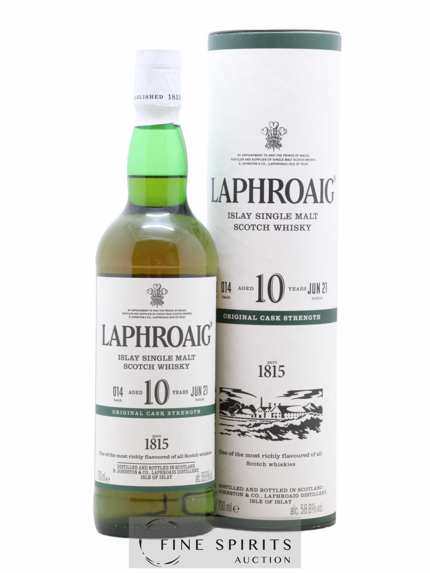 Laphroaig 10 years Of. Original Cask Strength Batch 014 - bottled 2021